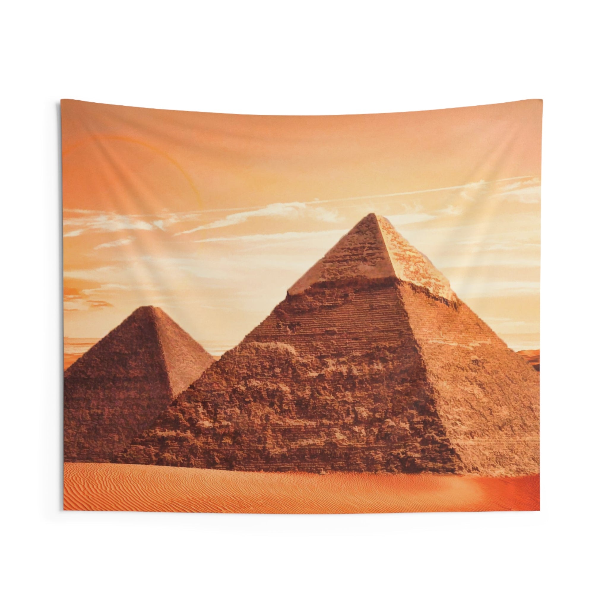 Orange Pyramid Tapestry-0
