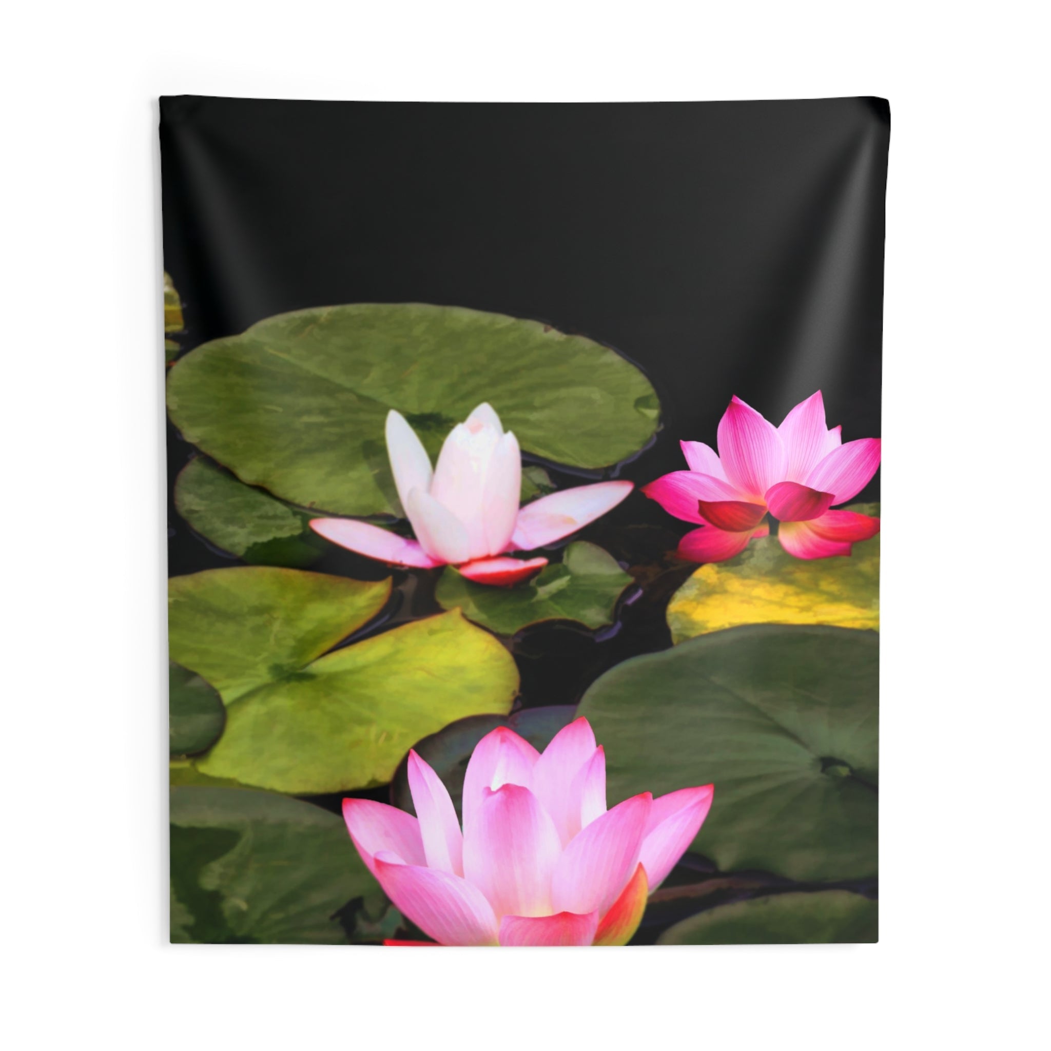 Pink Lily Flower Tapestry-3