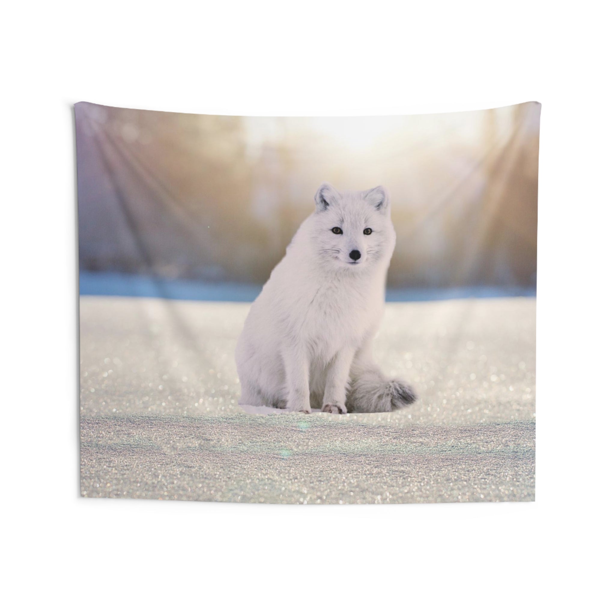 Arctic Fox White Tapestry-3