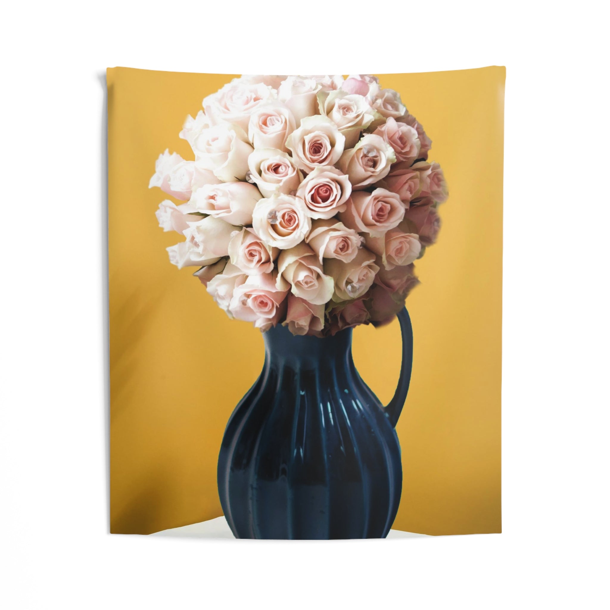 Blue Flower Vase Tapestry-1