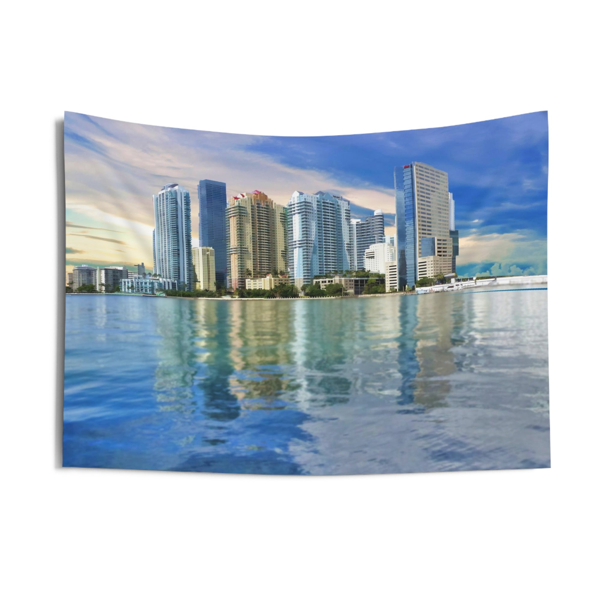 Miami Skyline Tapestry-2