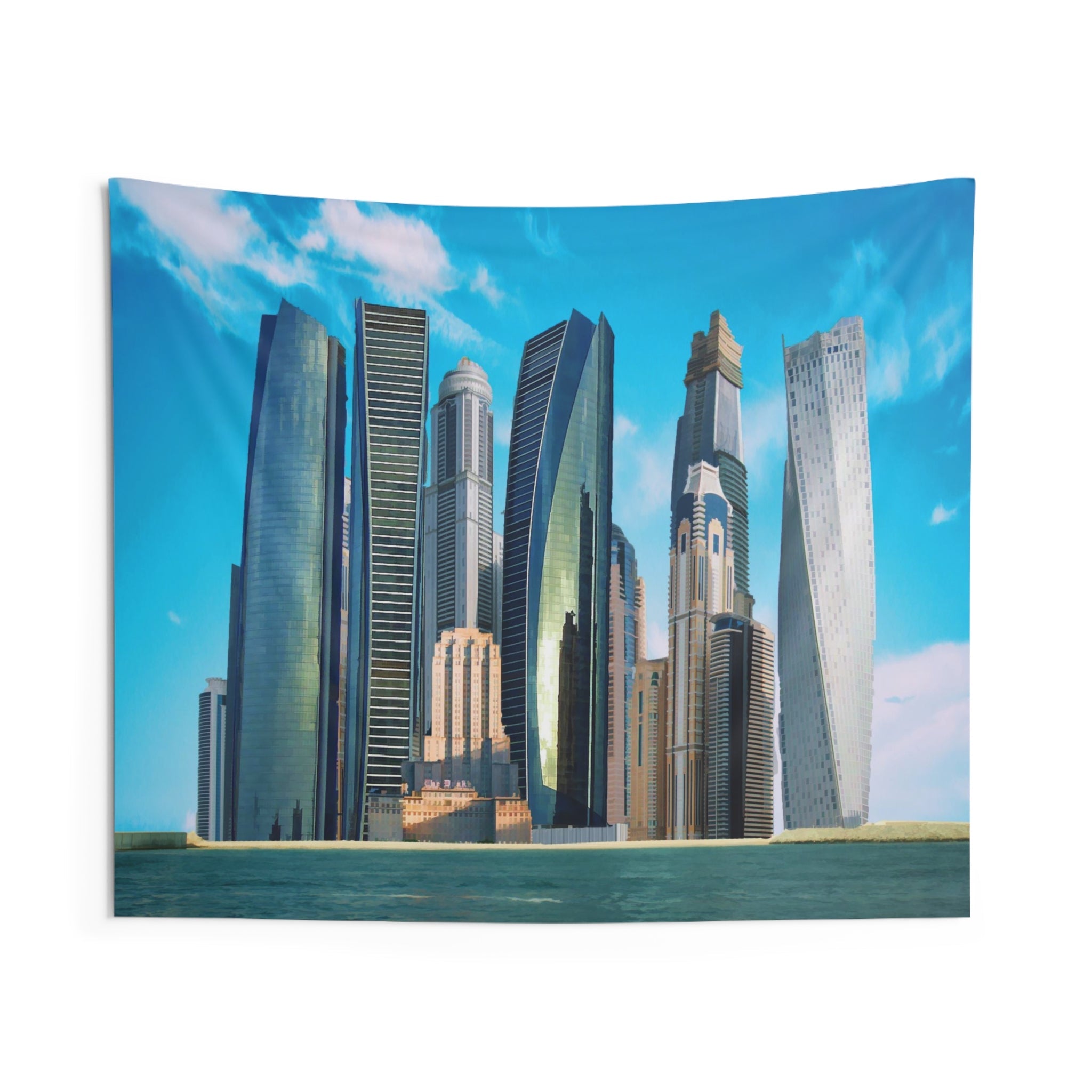 Dubai Skyline Tapestry-0