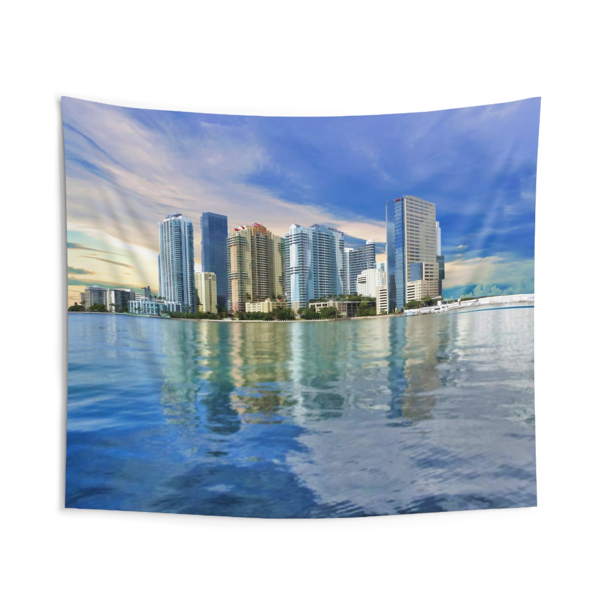 Miami Skyline Tapestry-1