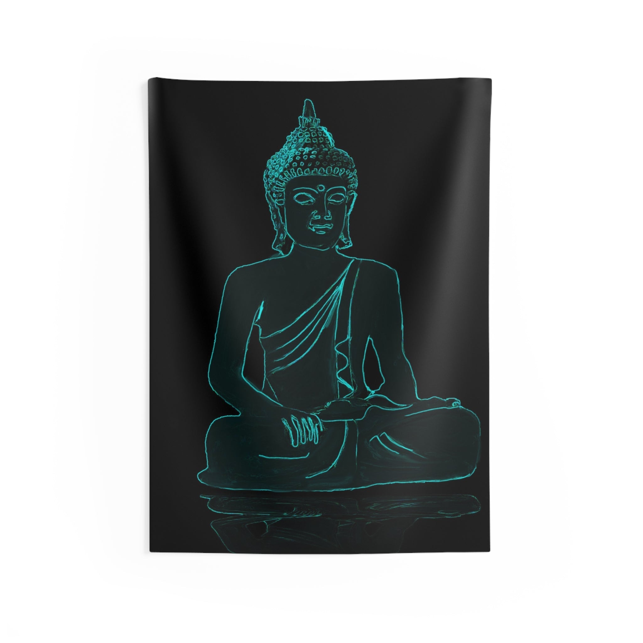 Glow in Dark Buddha Tapestry-0