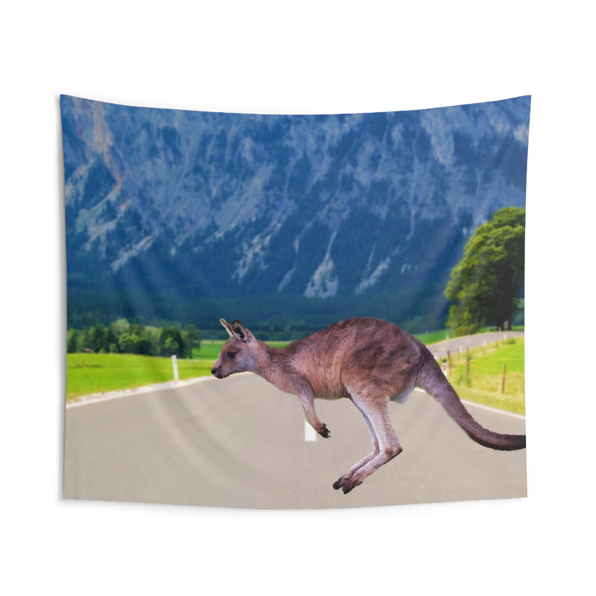 Running kangaroo Tapestry-1