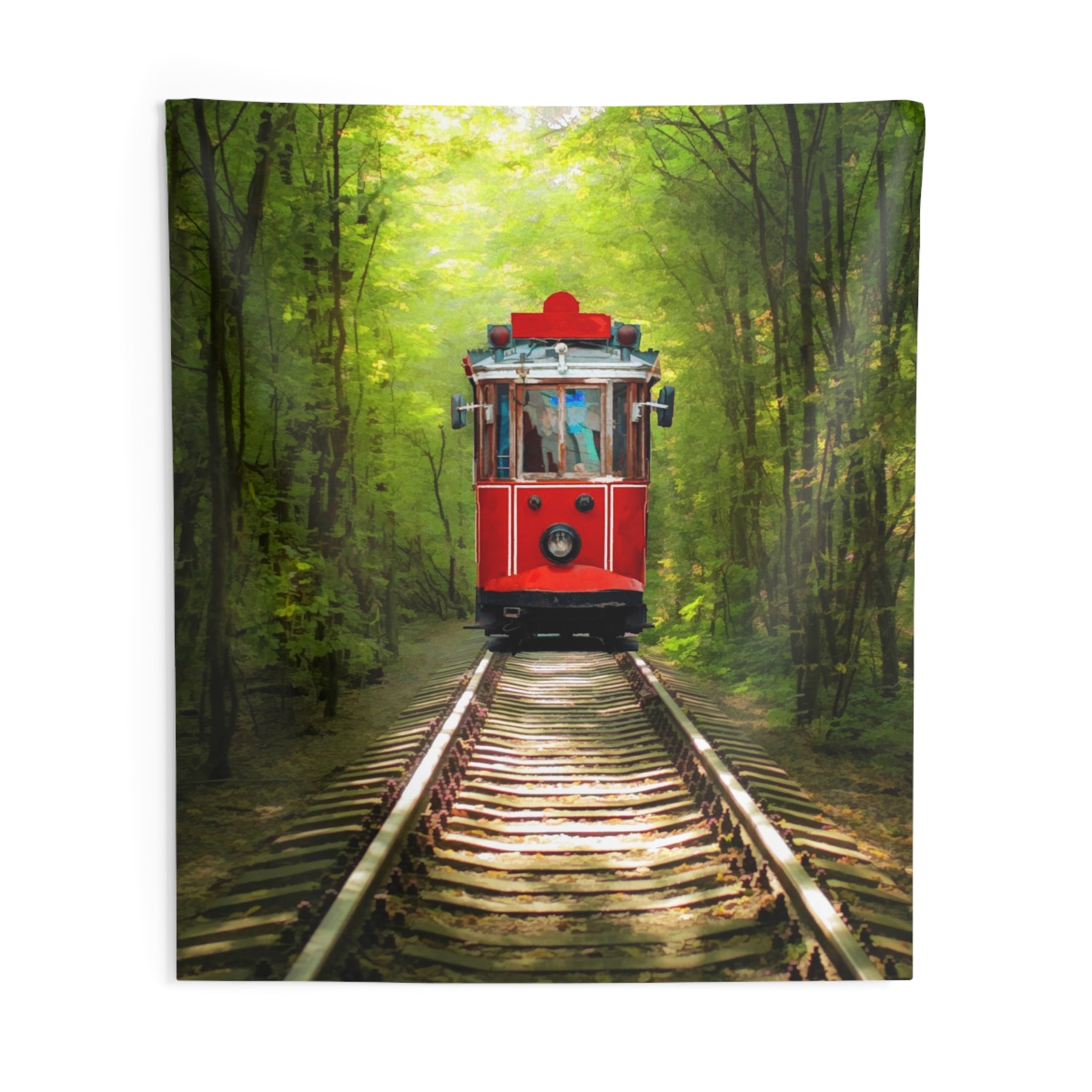 Tree Tunnel Tram Tapestry-3