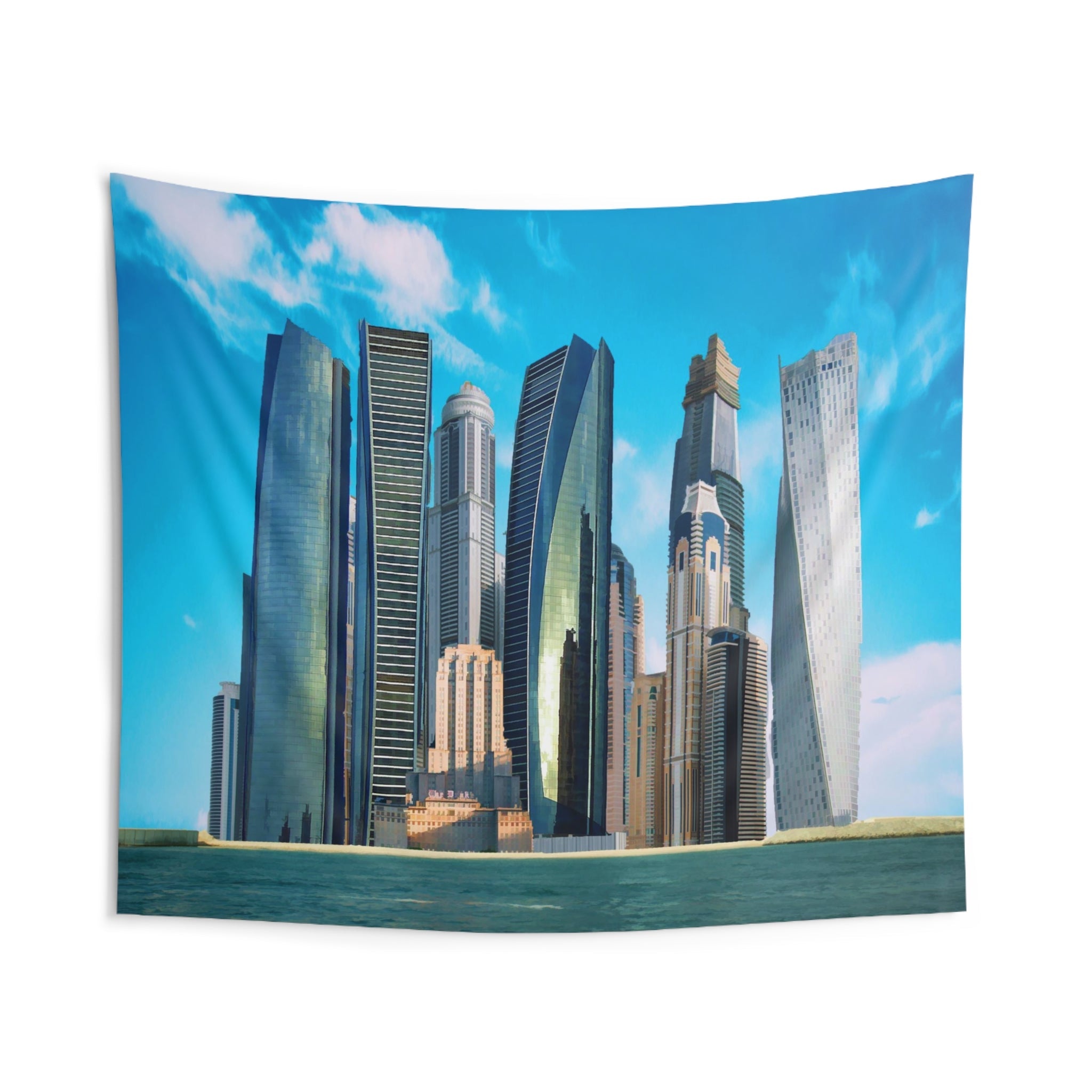 Dubai Skyline Tapestry-1