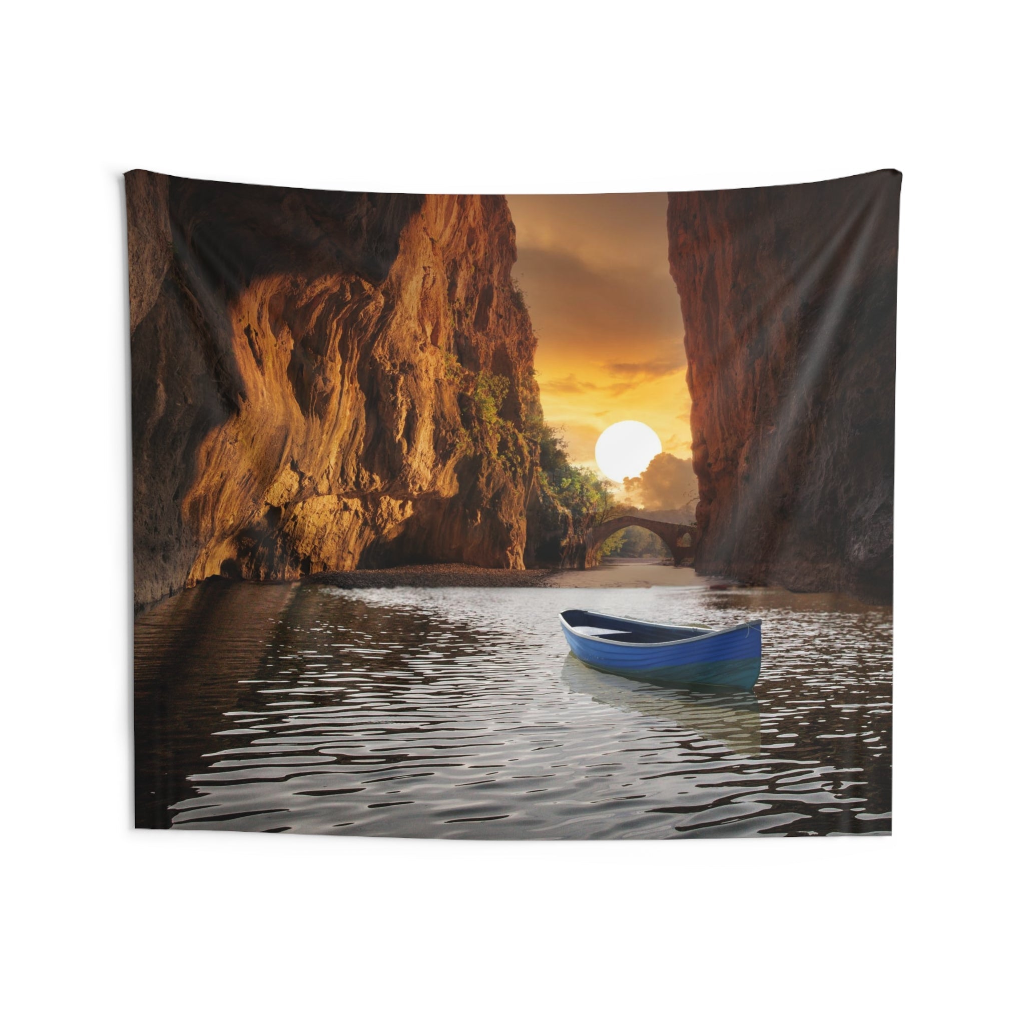 Sunrise Sea Cave Tapestry-3