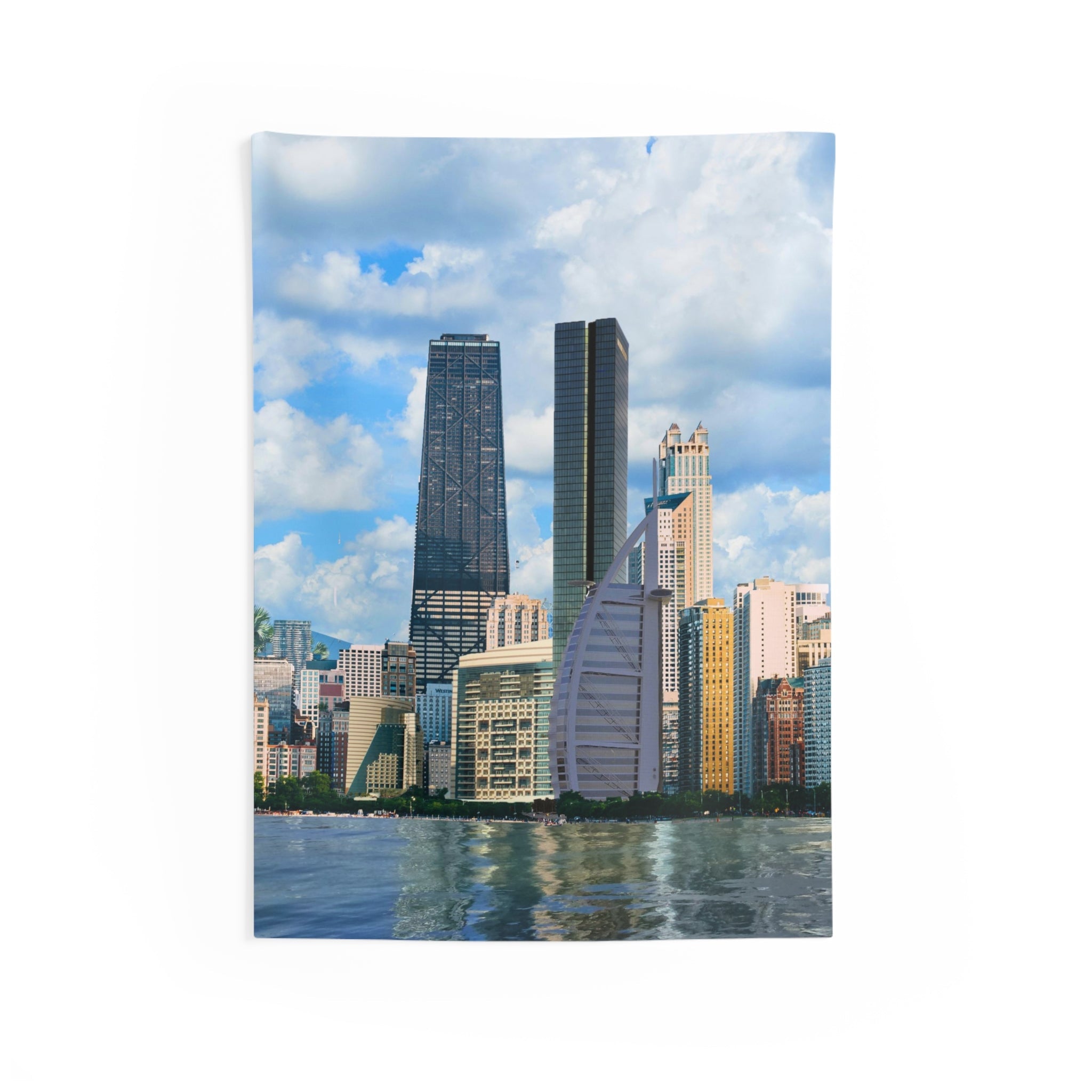 Chicago Skyline Tapestry-0