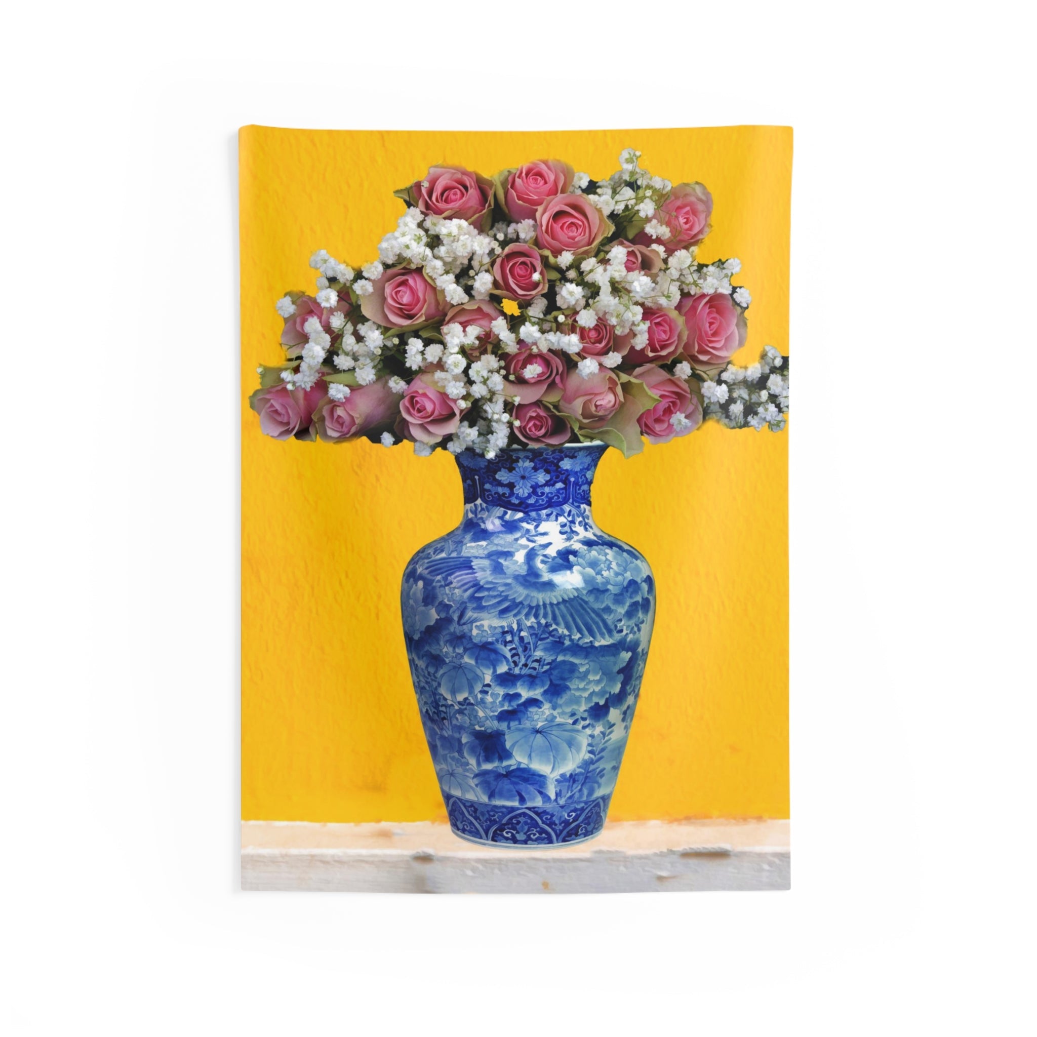 Blue Vase Tapestry-0