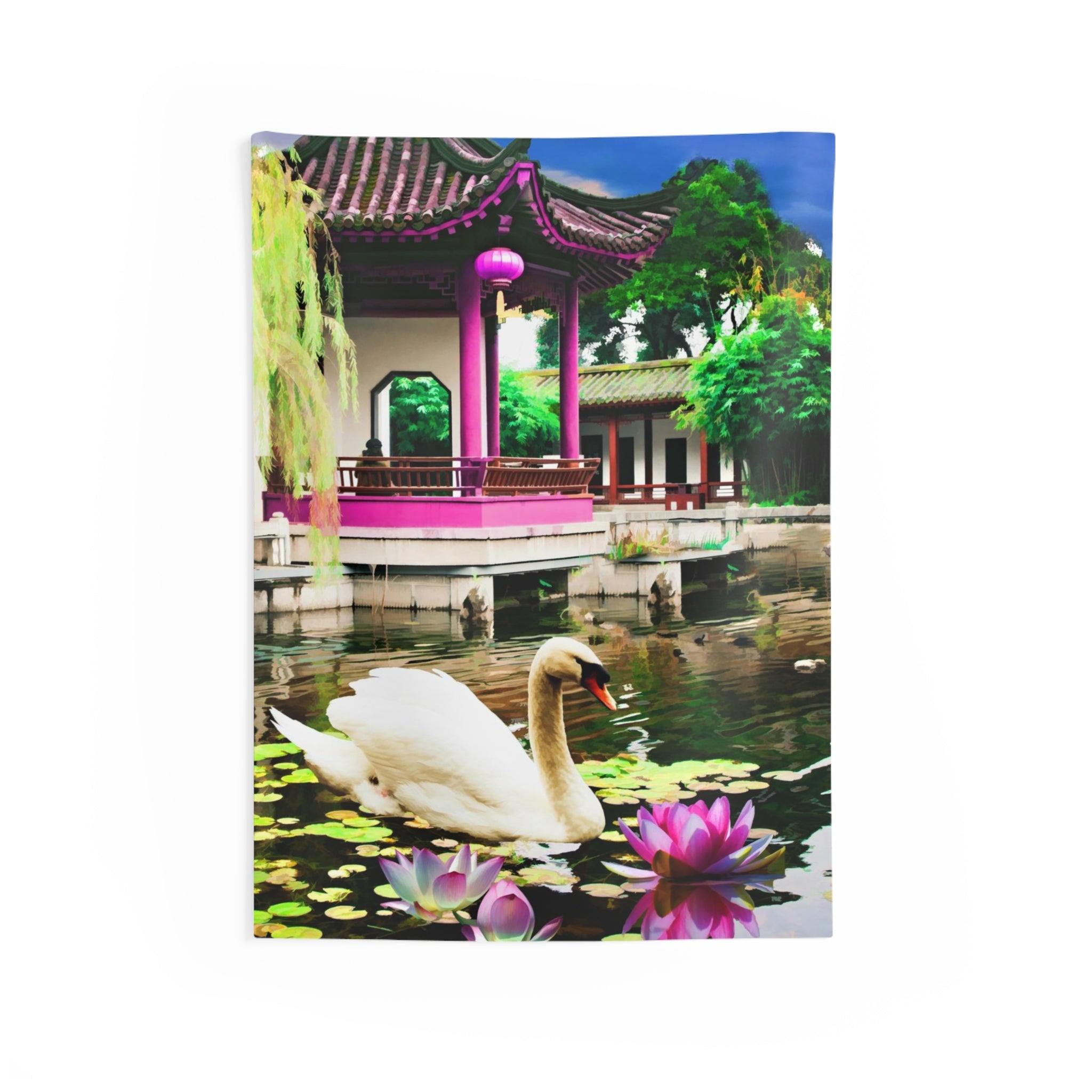Swan Lily Tapestry-0