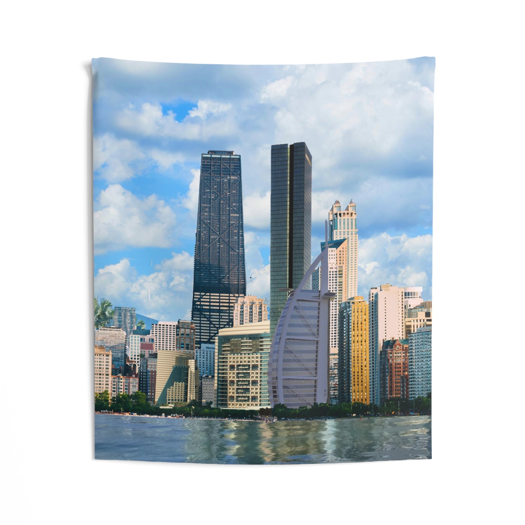 Chicago Skyline Tapestry-1