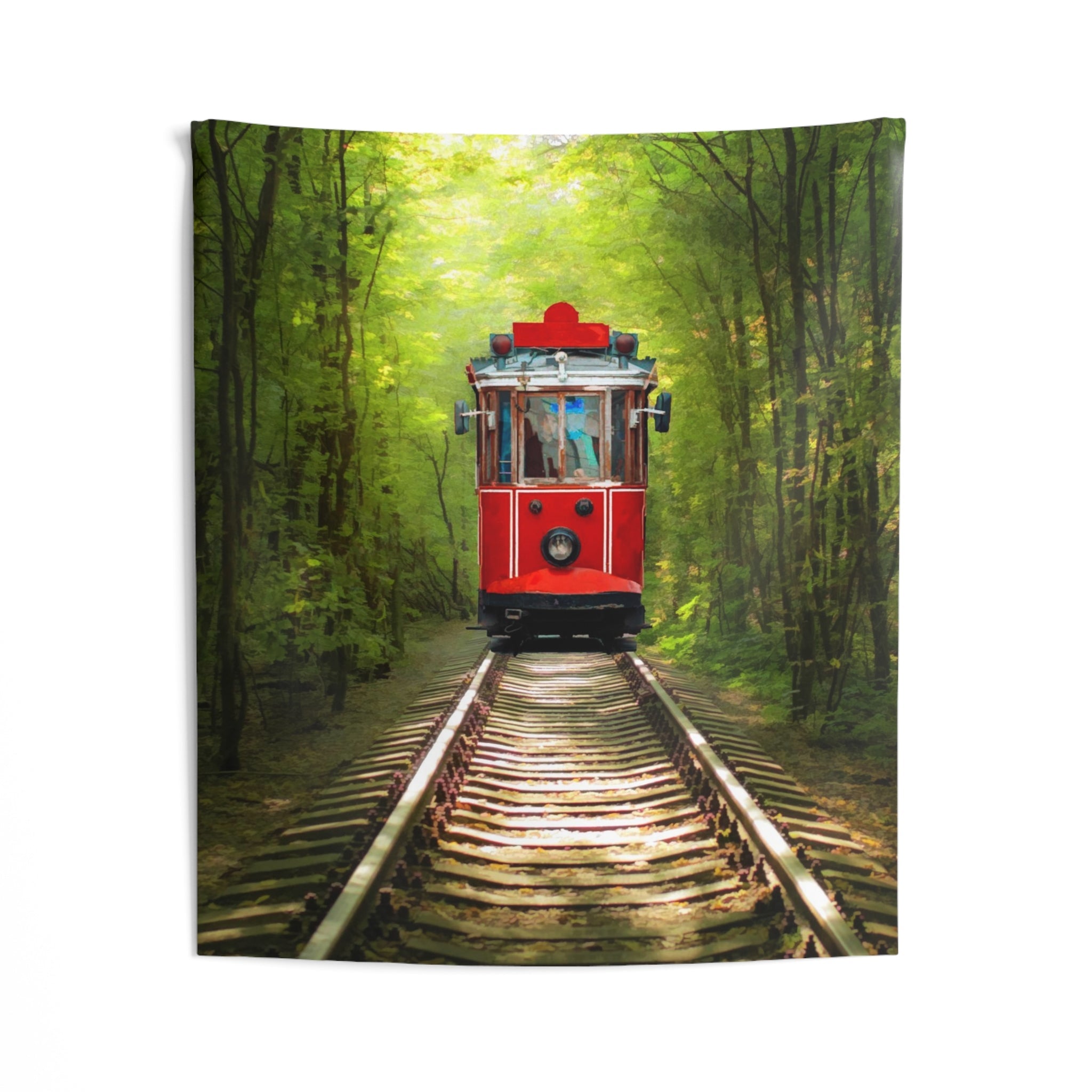 Tree Tunnel Tram Tapestry-1