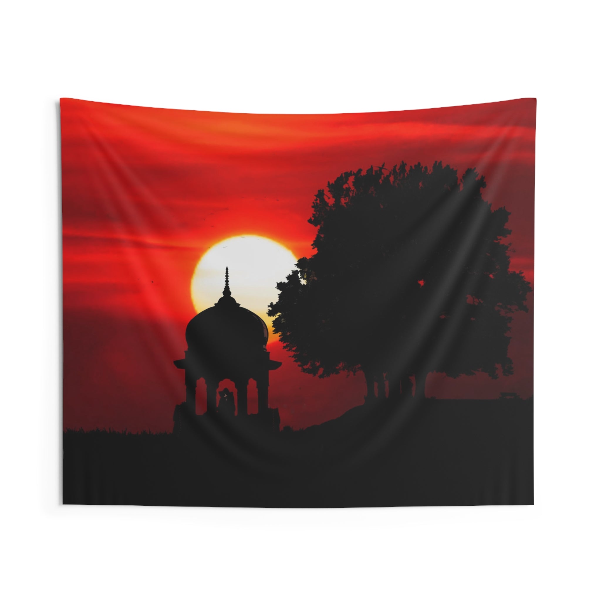 Sunset Red Tapestry-0