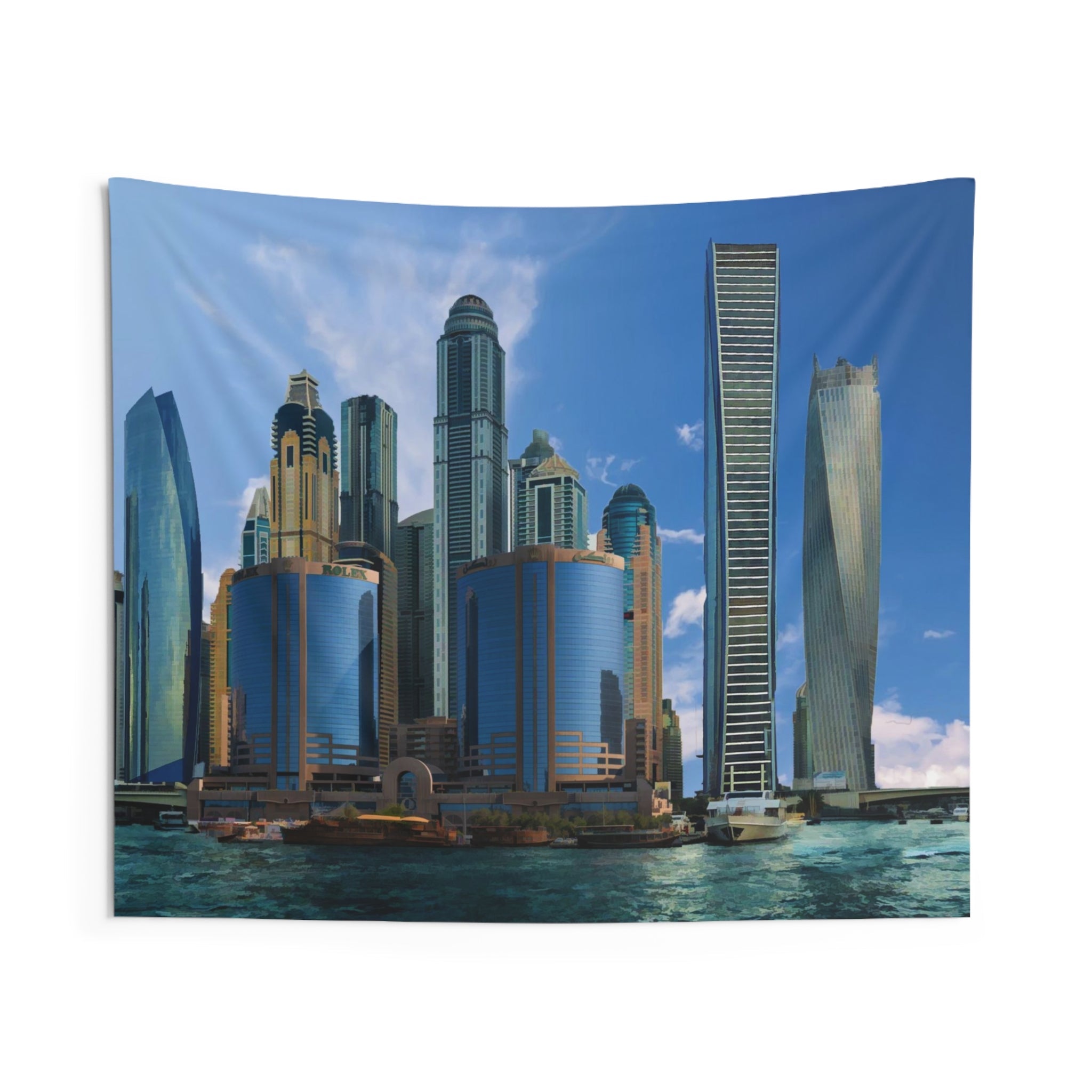 Dubai Skyline Tapestry-0