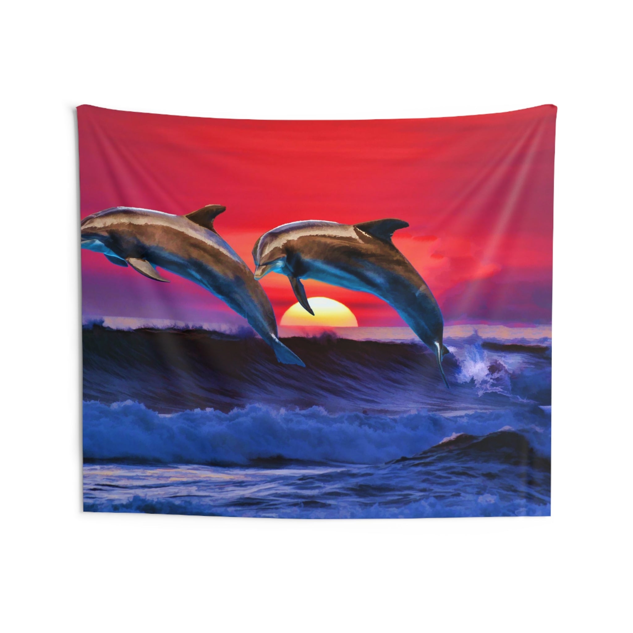 Sunrise Dolphin Tapestry-3