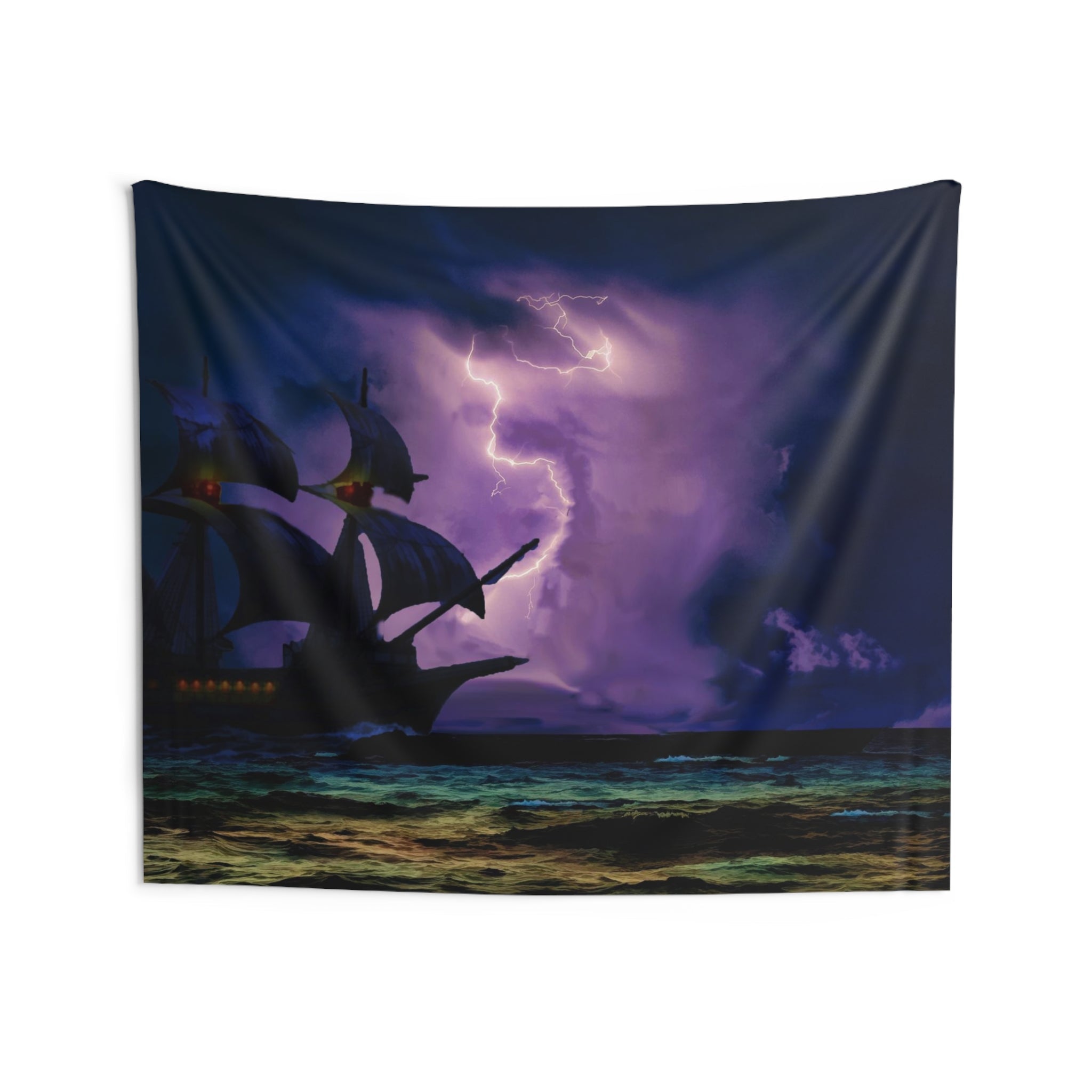 Ship Lightning Tapestry-3