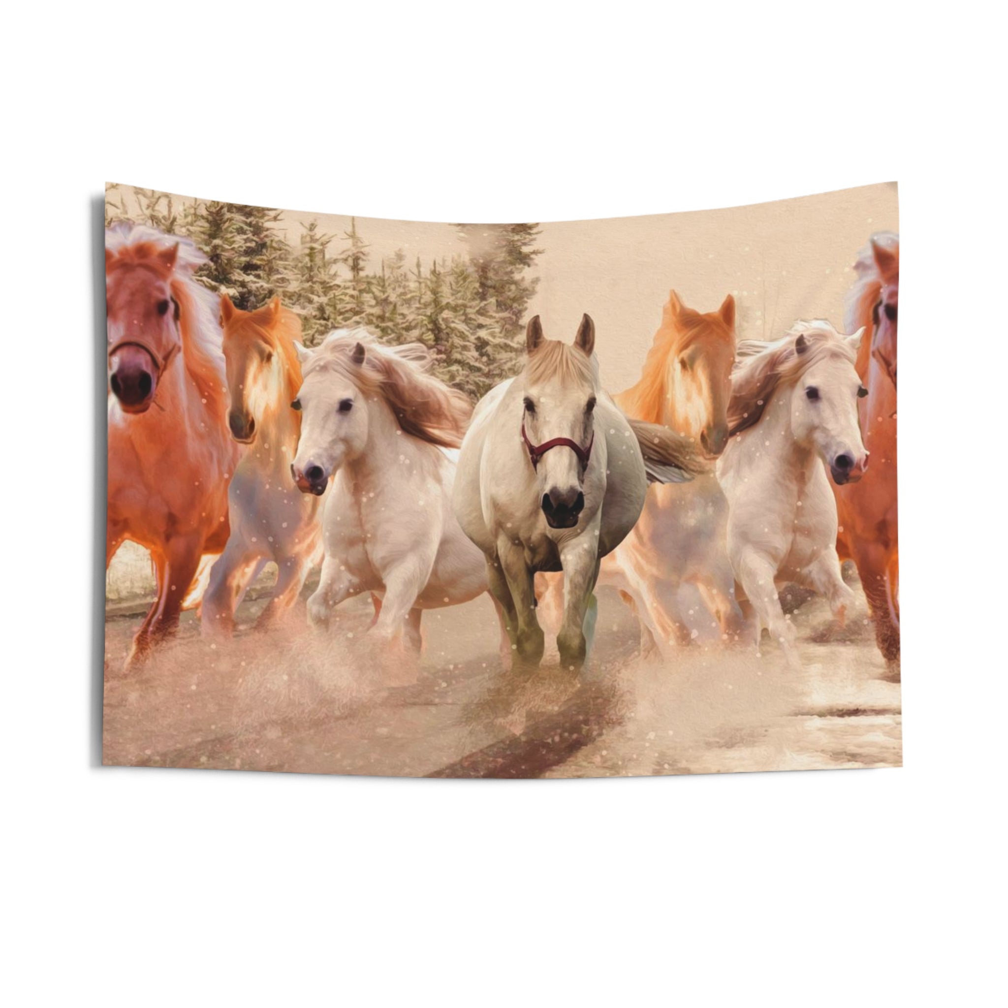 Lucky Seven Horses Tapestry-2