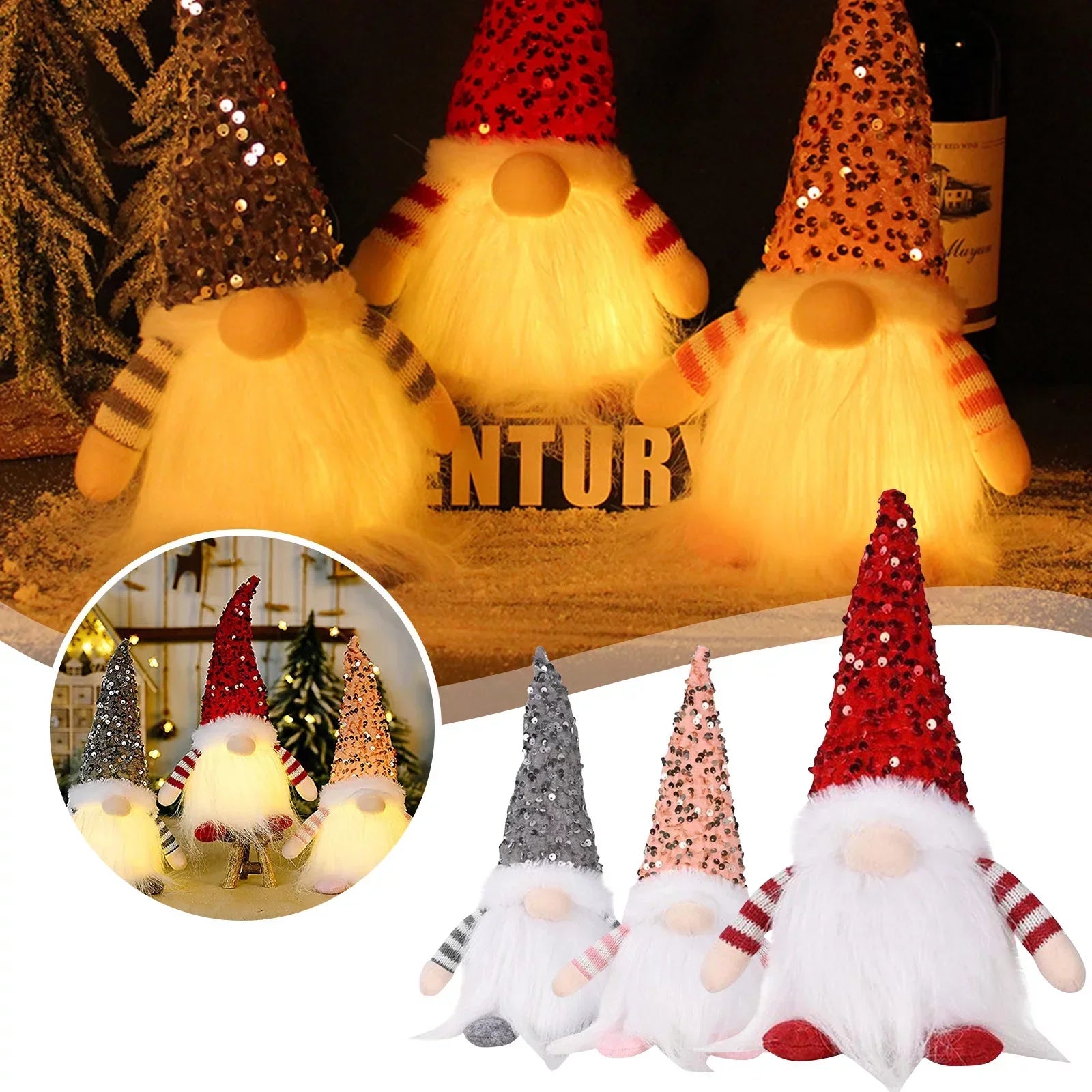 Twinkling Trio: Rudolph Sequin Delight for Christmas-2