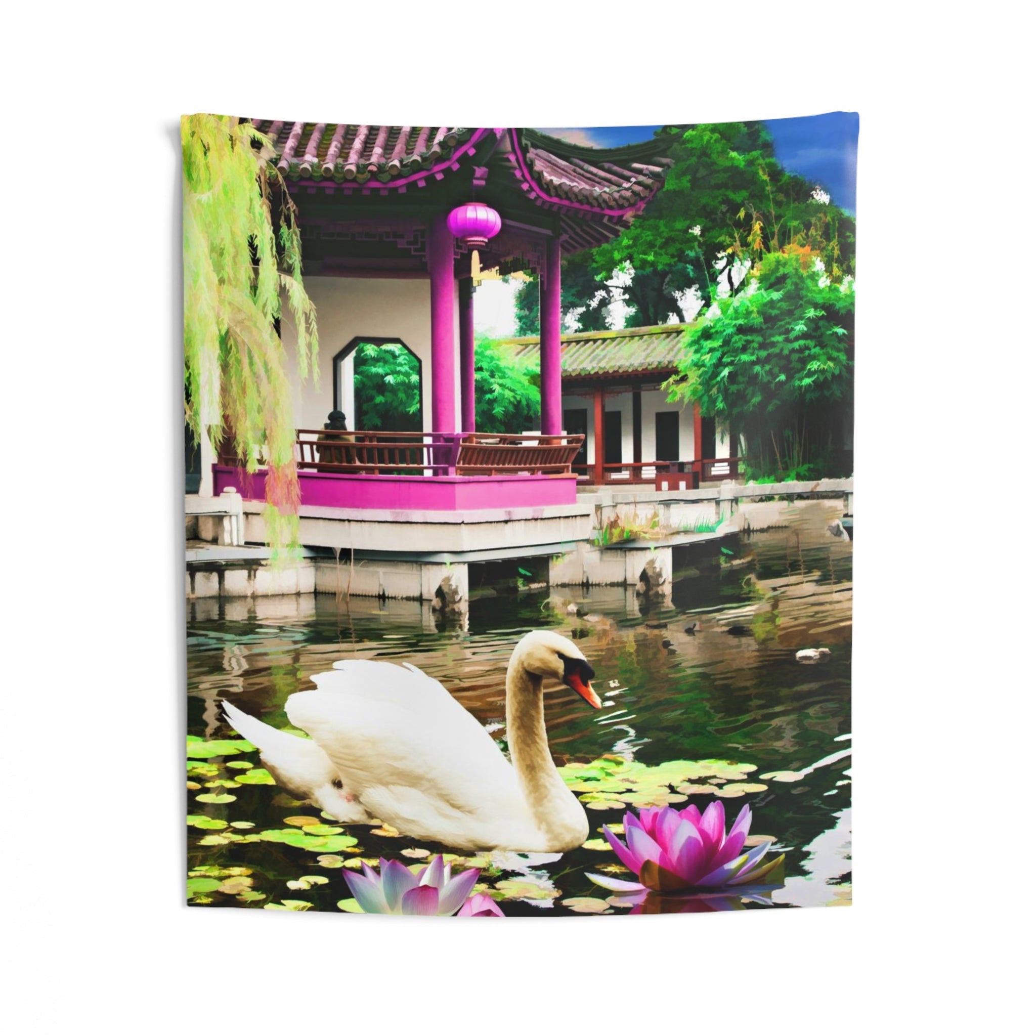 Swan Lily Tapestry-1