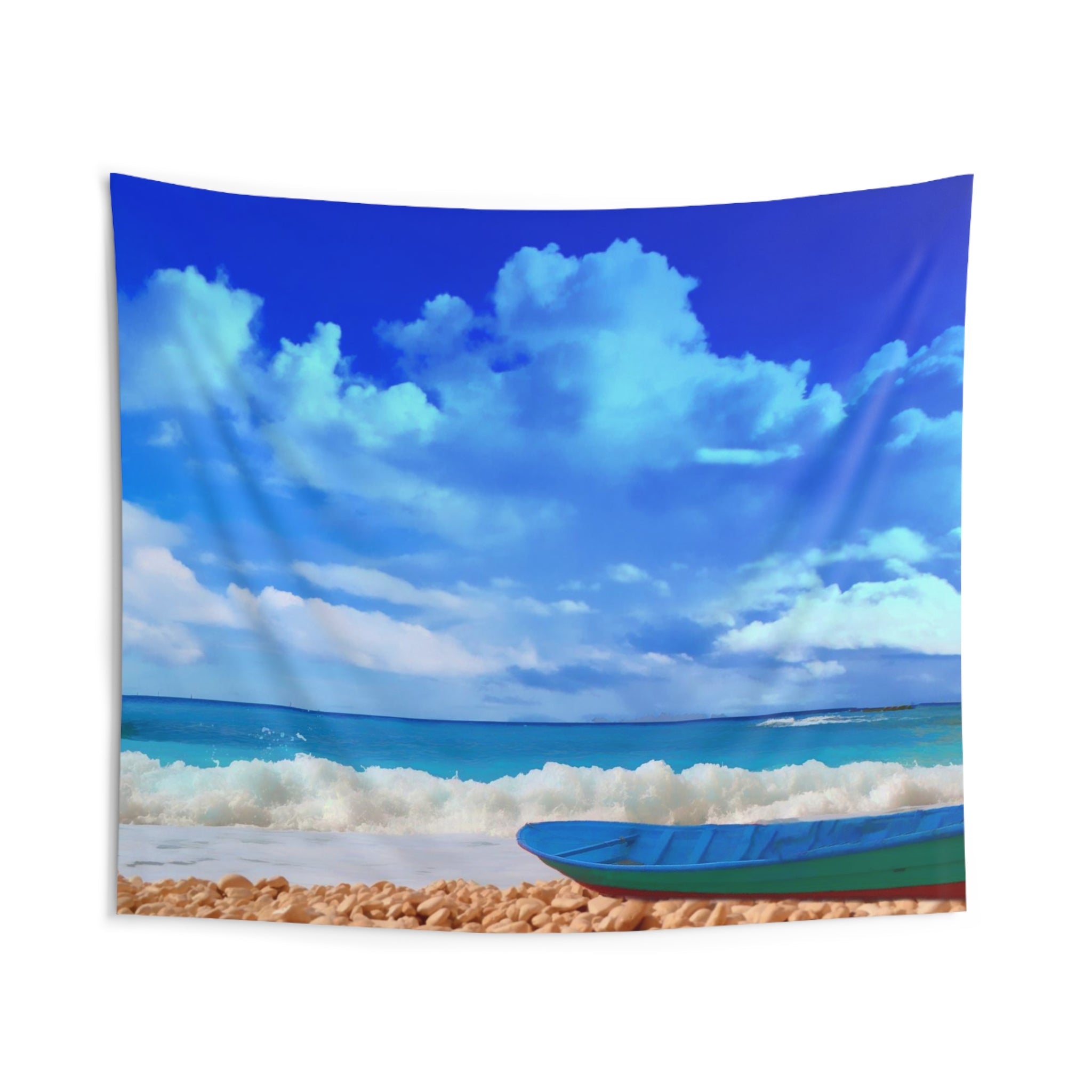 Boat and Sea Tapestry-1