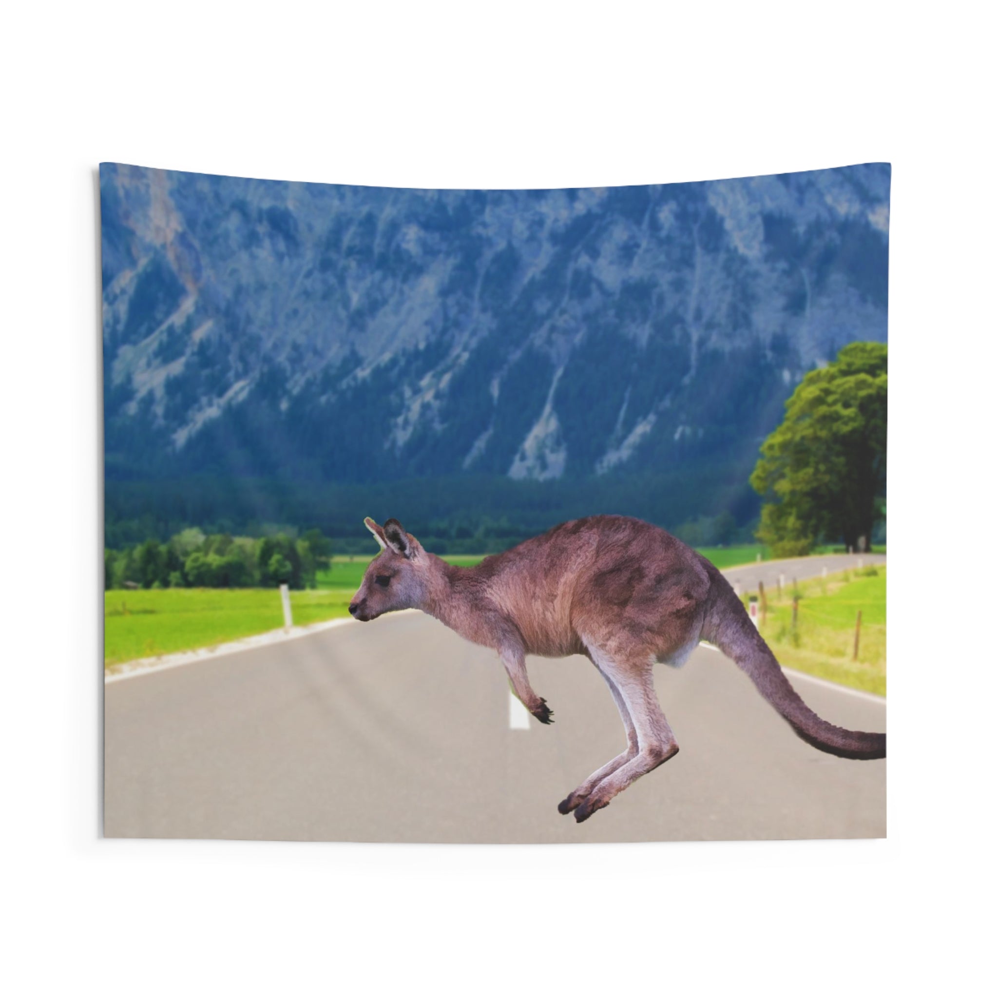 Running kangaroo Tapestry-0