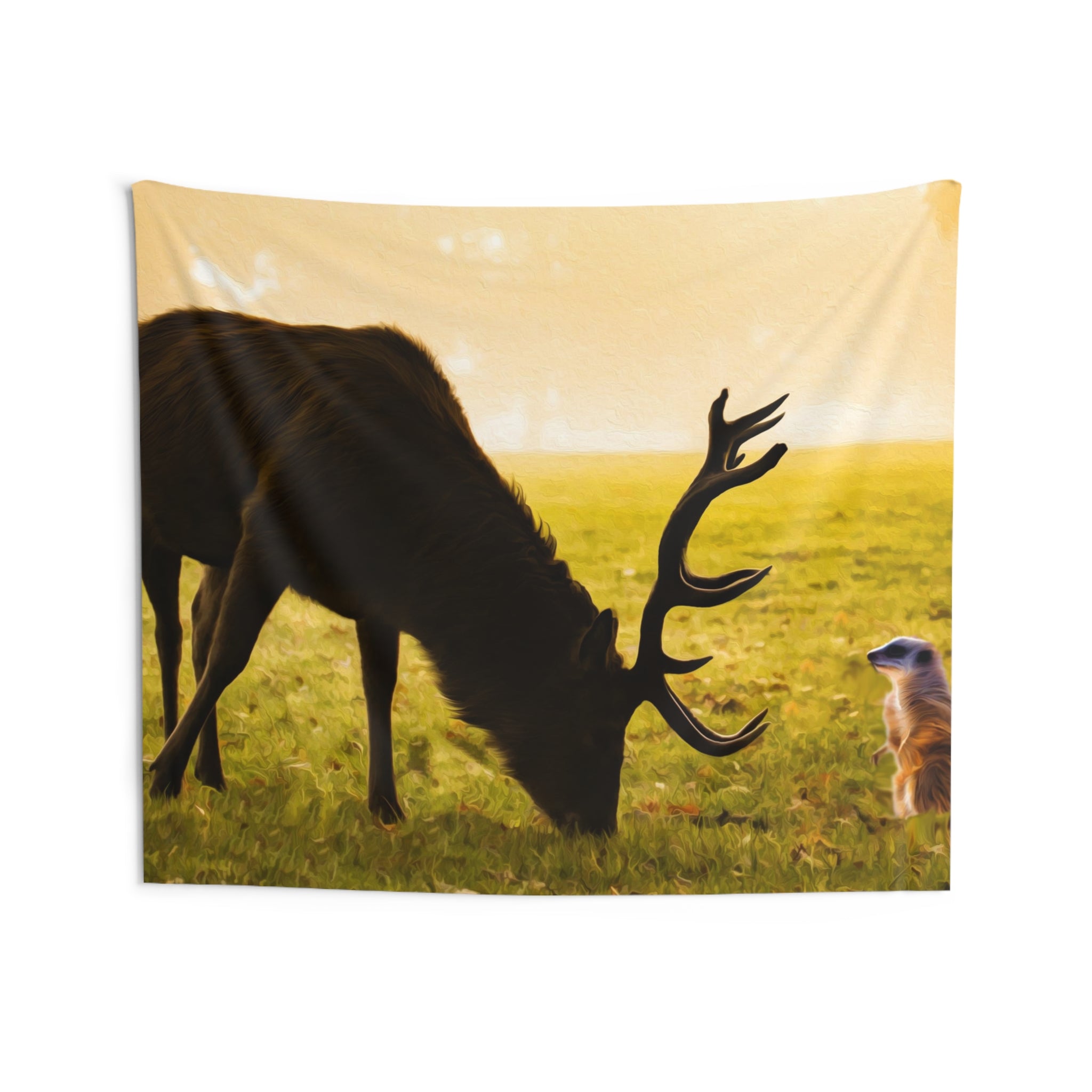 Meerkat and Deer Tapestry-3