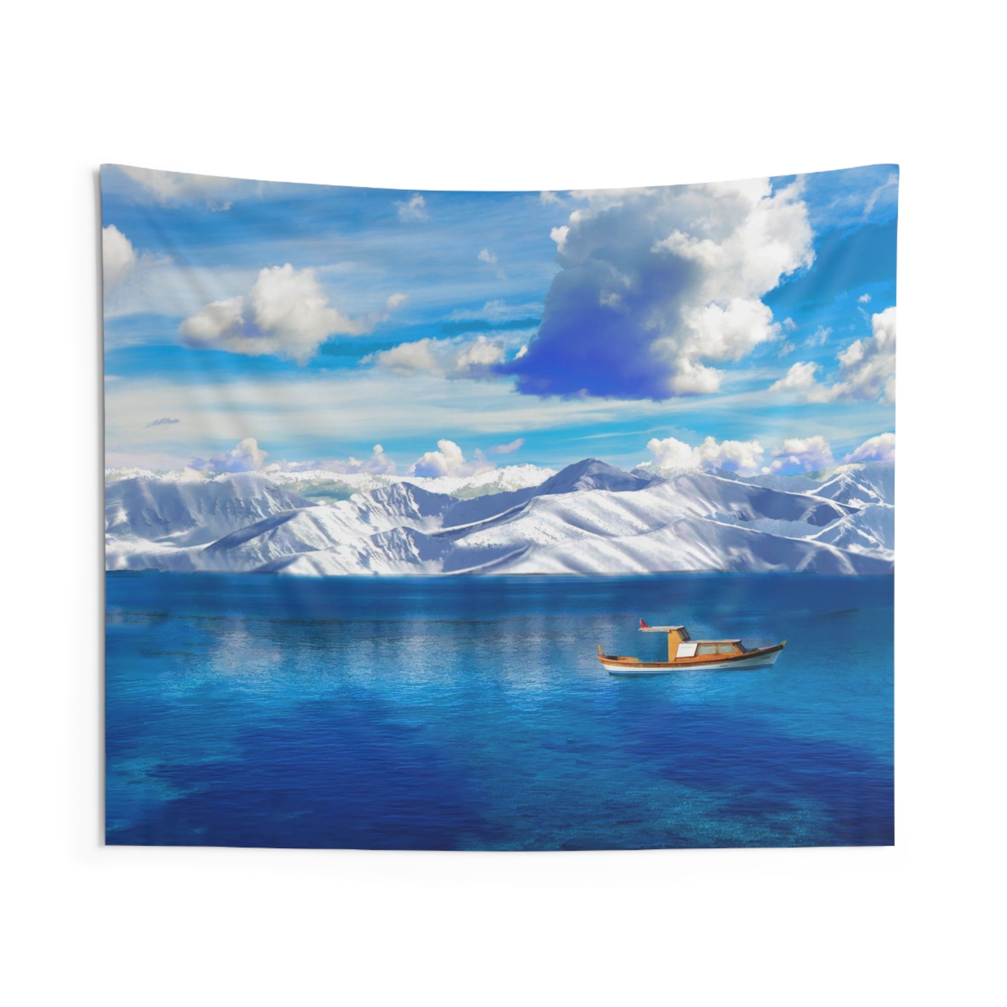 Ladakh Lake Snow Tapestry-0
