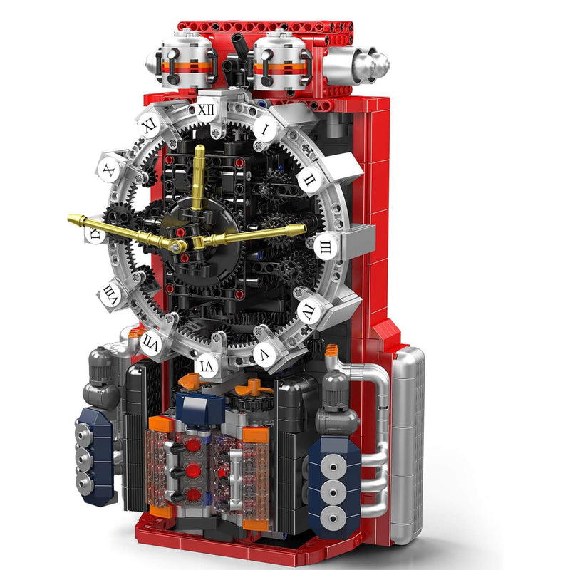 Motorised Cyberpunk Mechanical Clock 1600PCS-0