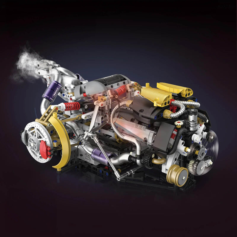 V8 Rear Supercar Powertrain 1393Pcs-1