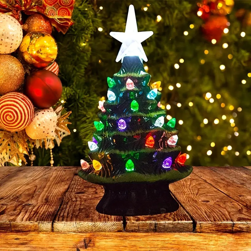 Radiant Glows: Ceramic Christmas Tree Magic-4