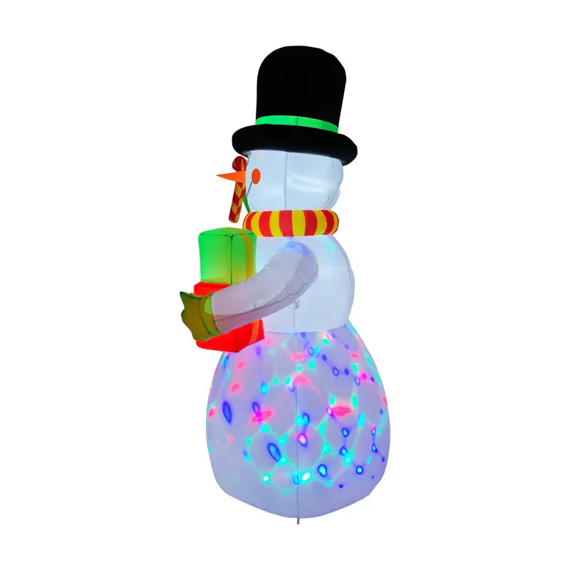 Christmas Inflatable Snowman with LED Lights-1