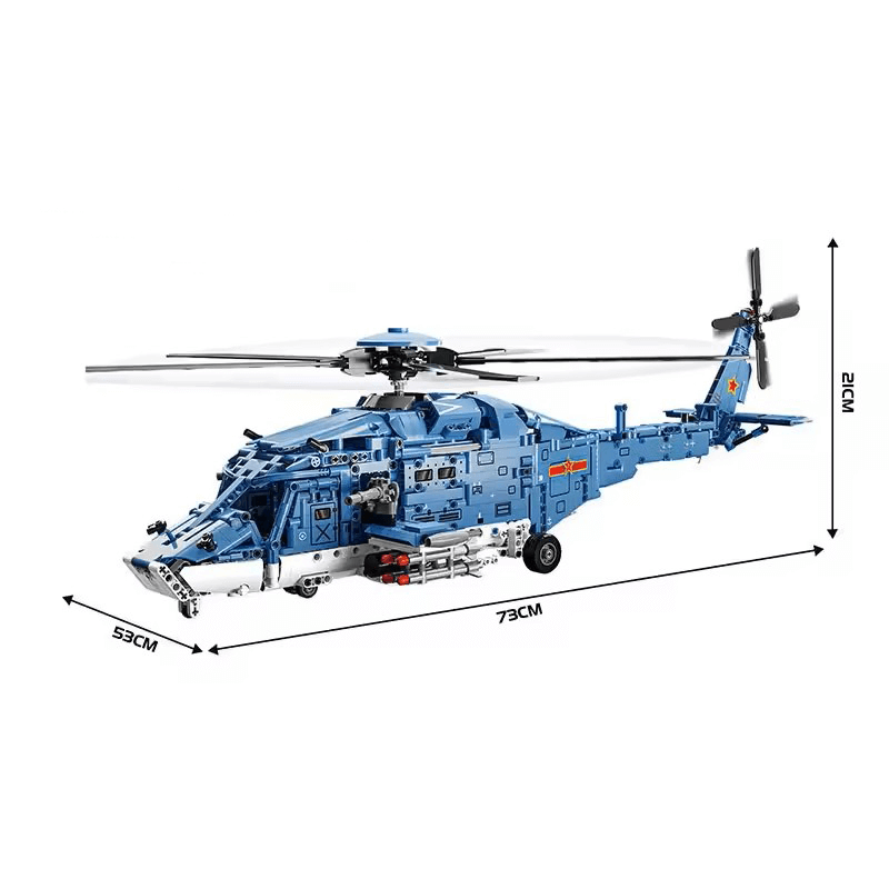 Gunship Helicopter Model Kit 1710 Pcs-4