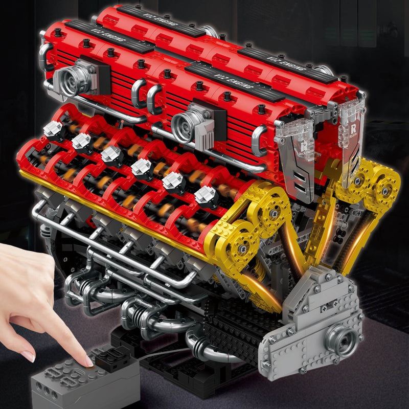 The Ultimate Italian Supercar V12 Engine 4718Pcs-3