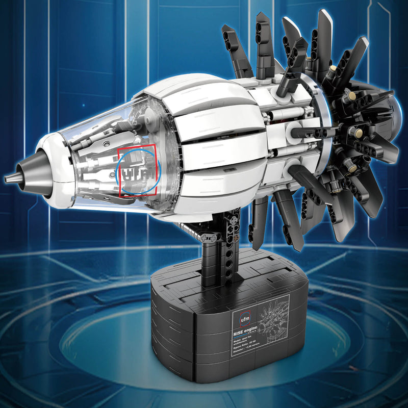 Motorised Aircraft Engine 1350Pcs-2