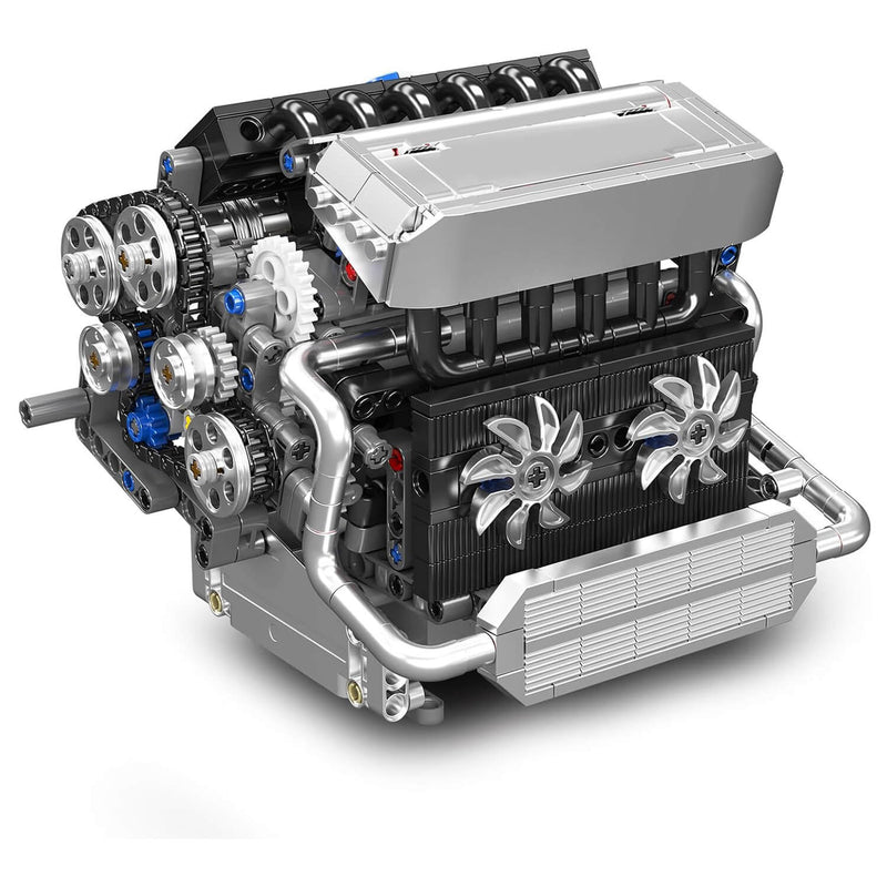 Motorised Inline 6 Bavarian Engine 743Pcs-0