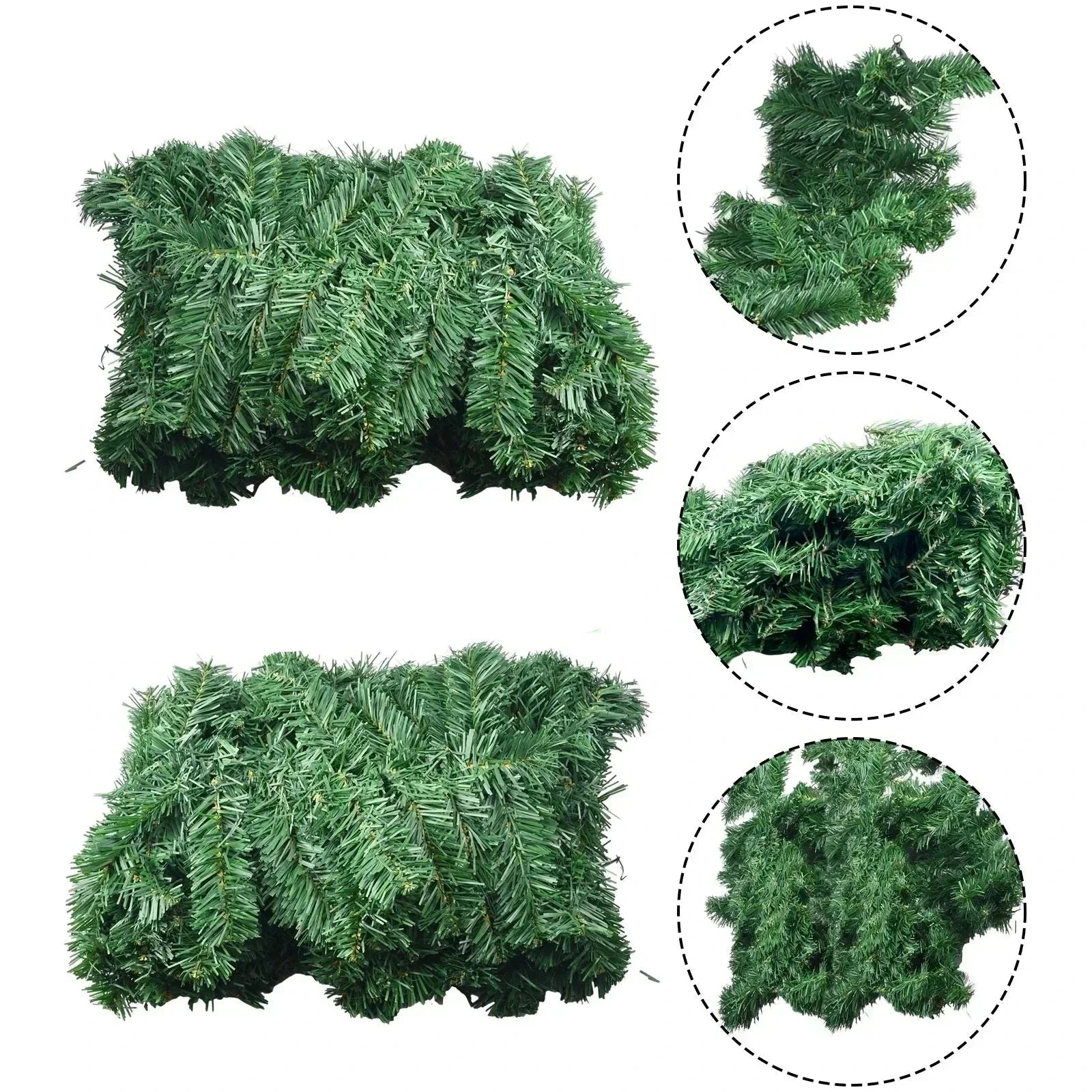 Artificial Christmas Green Garland Wreath Decoration-2