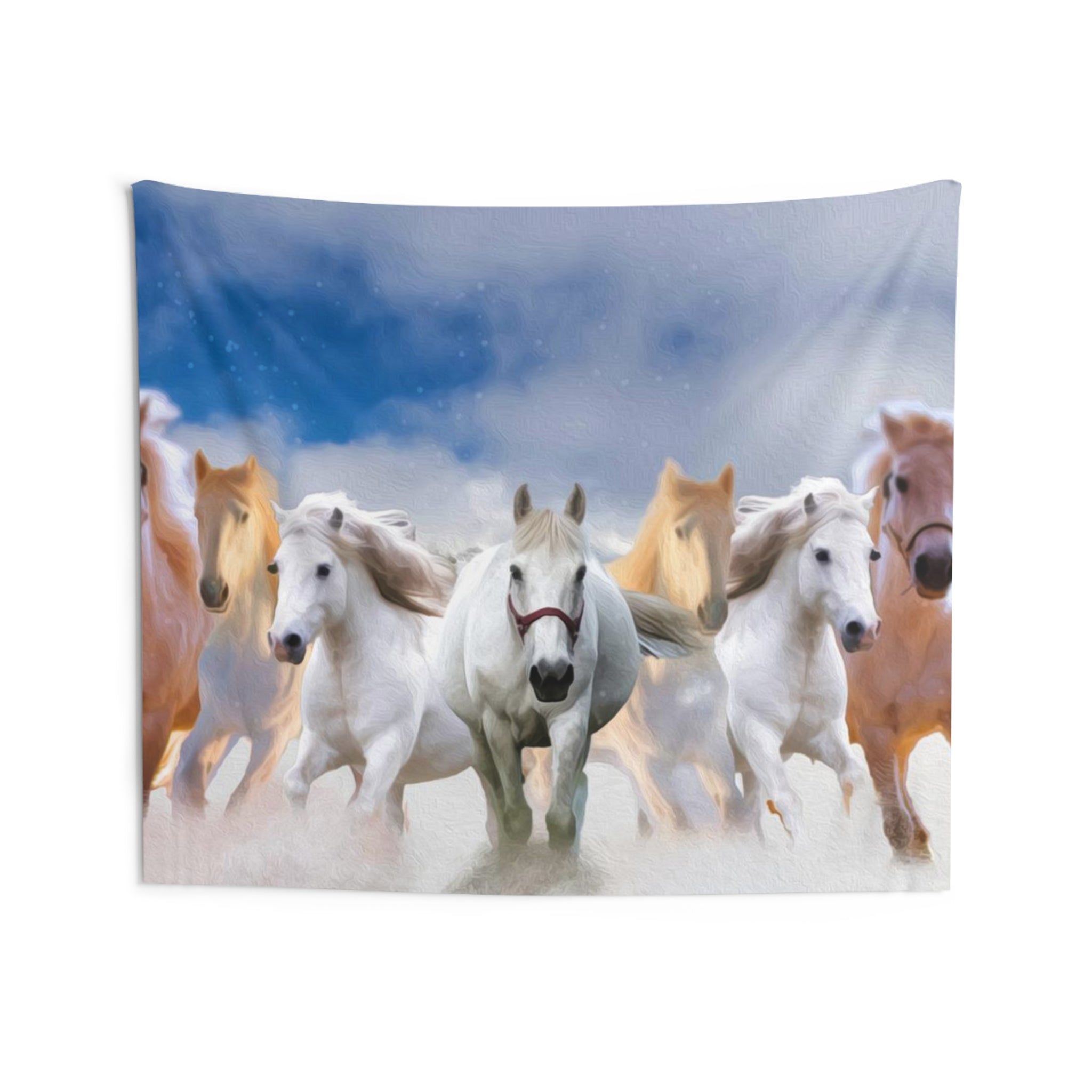 Seven Runing Horses Tapestry-3