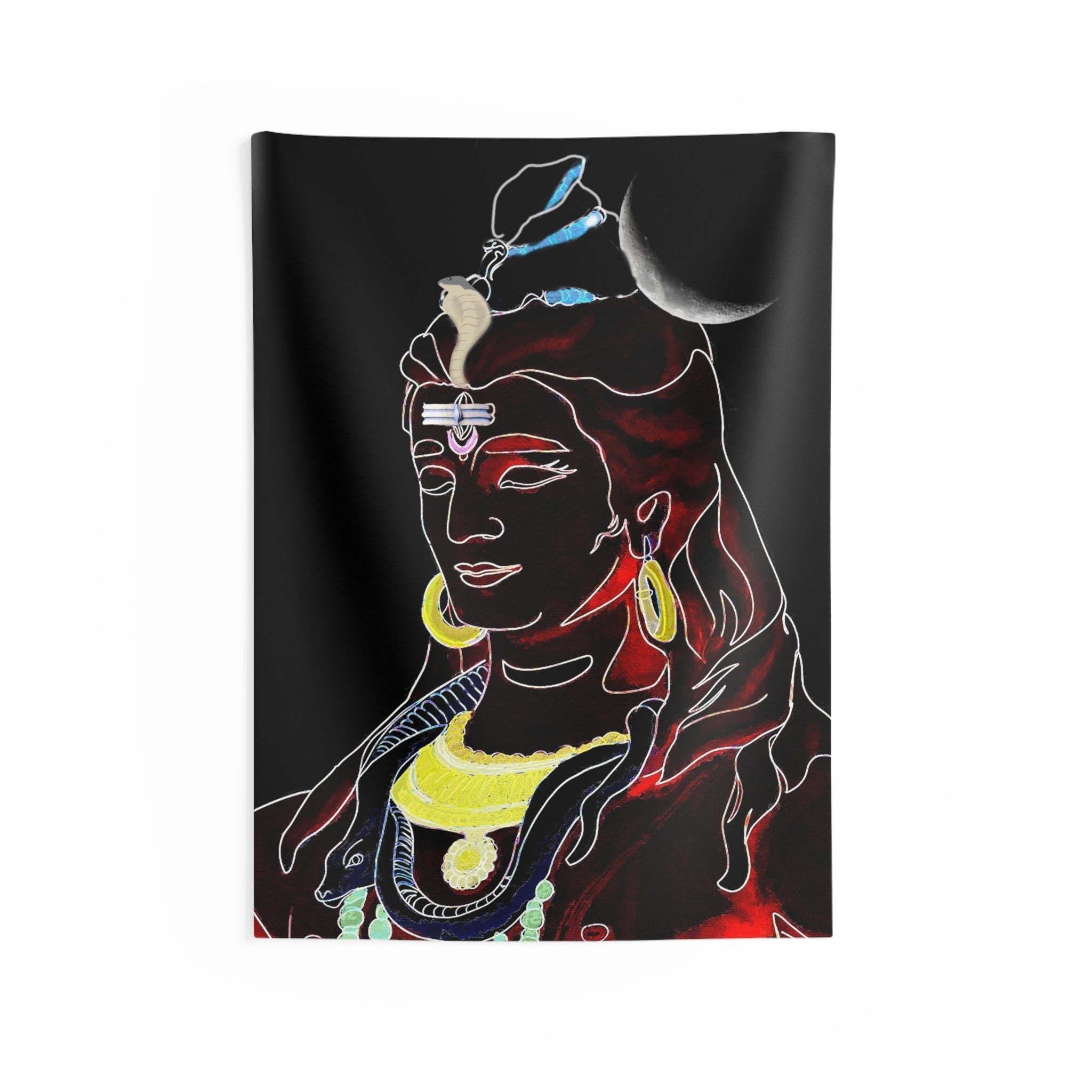 Shiva Glow in Dark Tapestry-0
