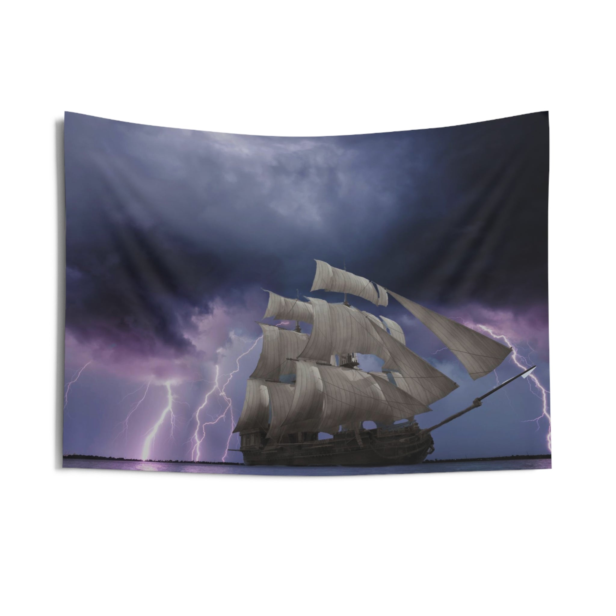 Lightning & Storm ship Tapestry-2