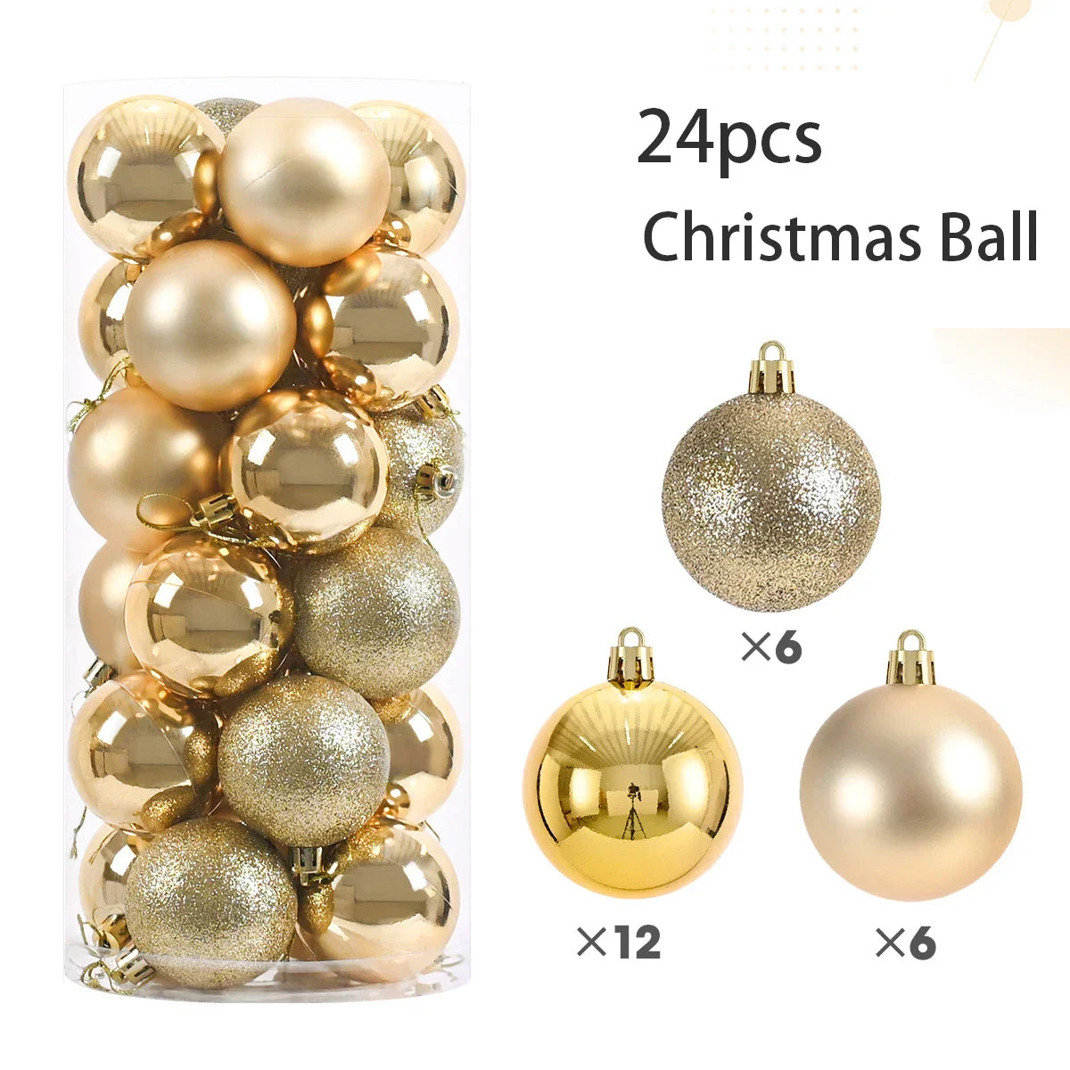 Christmas Tree Ornaments Ball Set (24pcs)-1