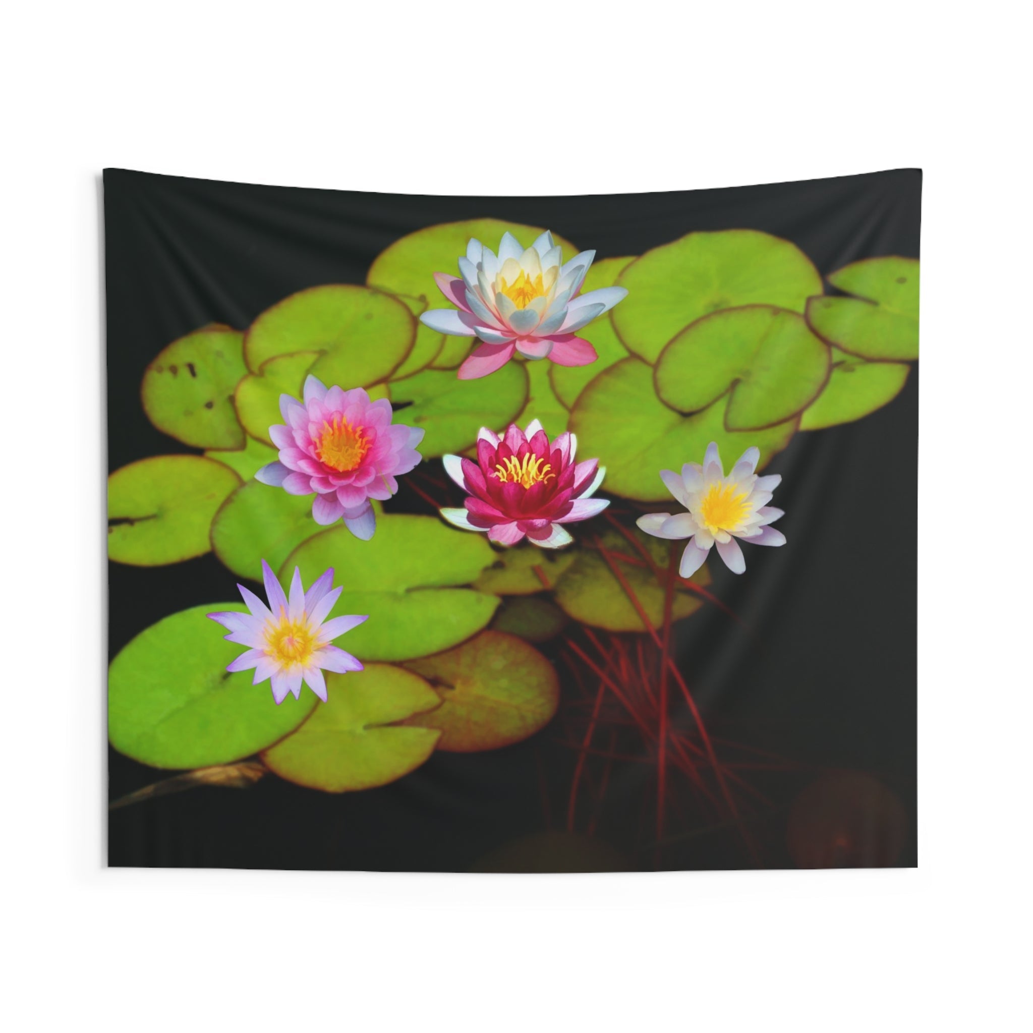 Lily Flower With Stem Tapestry-0