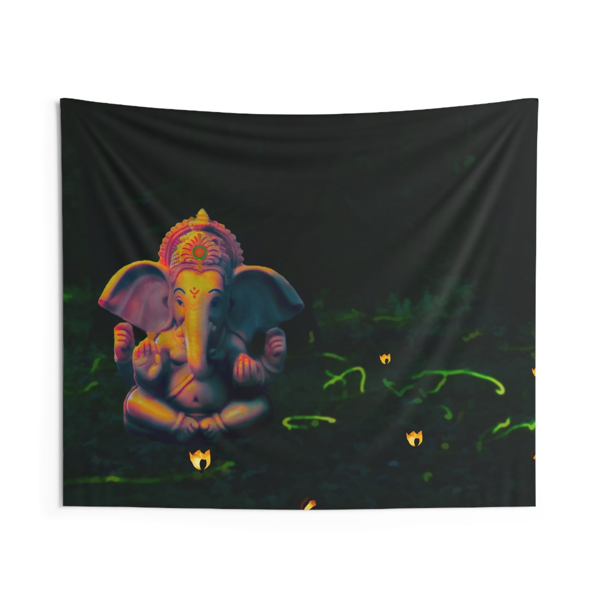 Ganesha Flower Tapestry-0