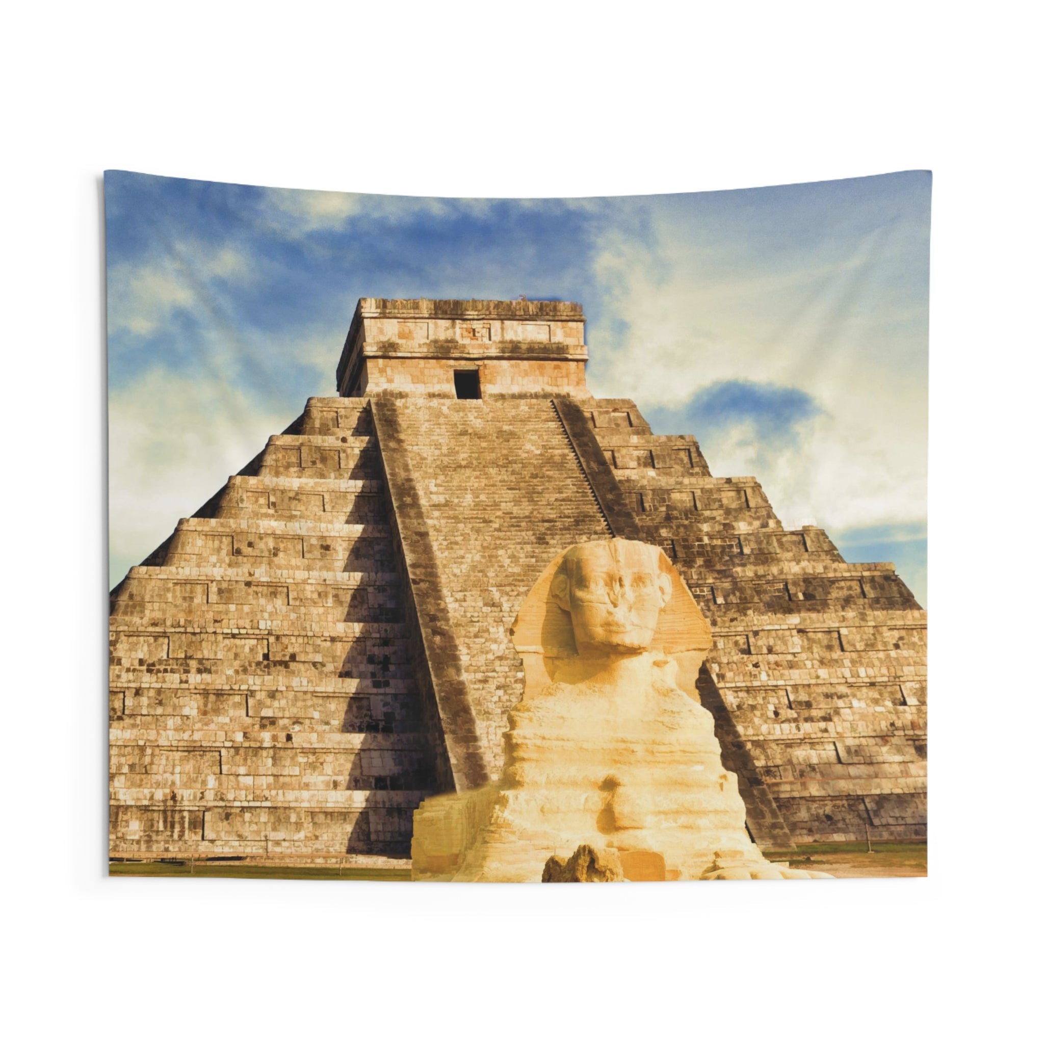 Pyramid on canvasTapestry-0