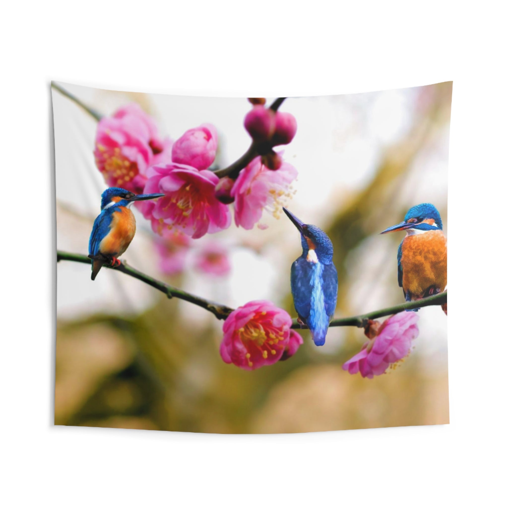 Kingfisher Bird Tapestry-1