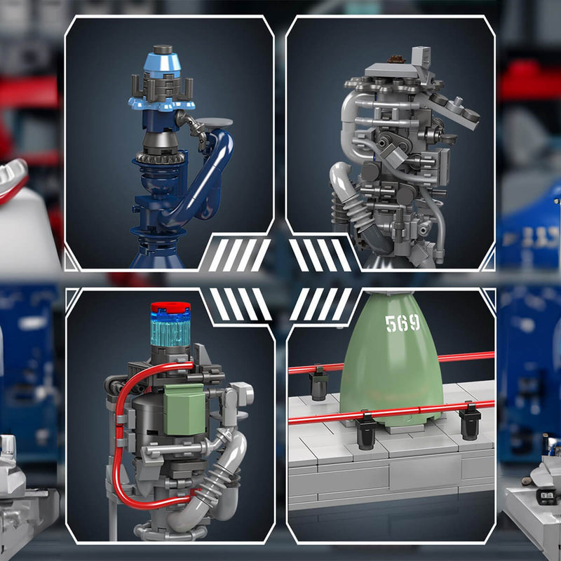 Methalox Rocket Engine Showcase 495Pcs-1