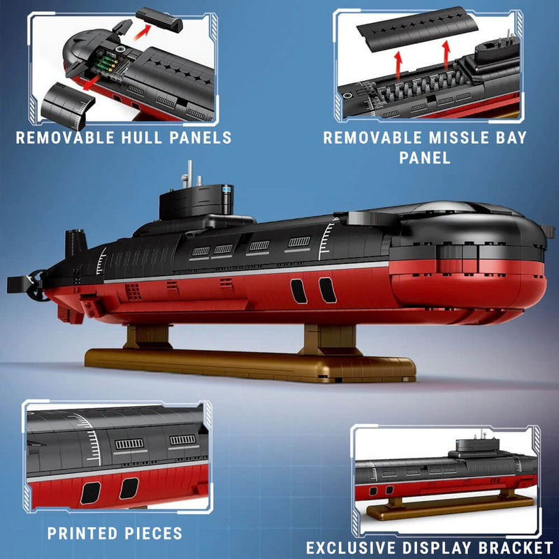 Project 941 Akula Nuclear Submarine 2894Pcs-4