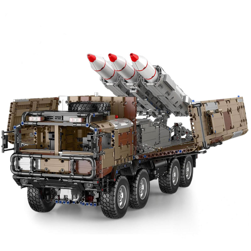 Desert Camo Missile Launcher Truck 3593Pcs-0