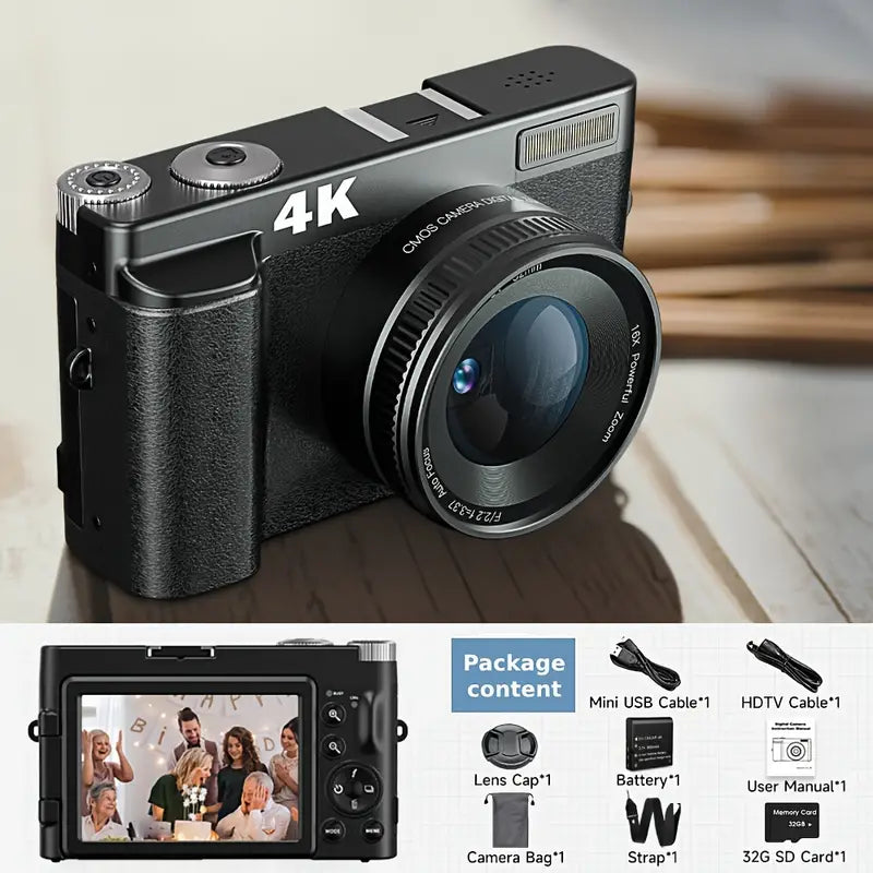 4K Digital Camera: Capture Every Detail in Stunning Clarity-1