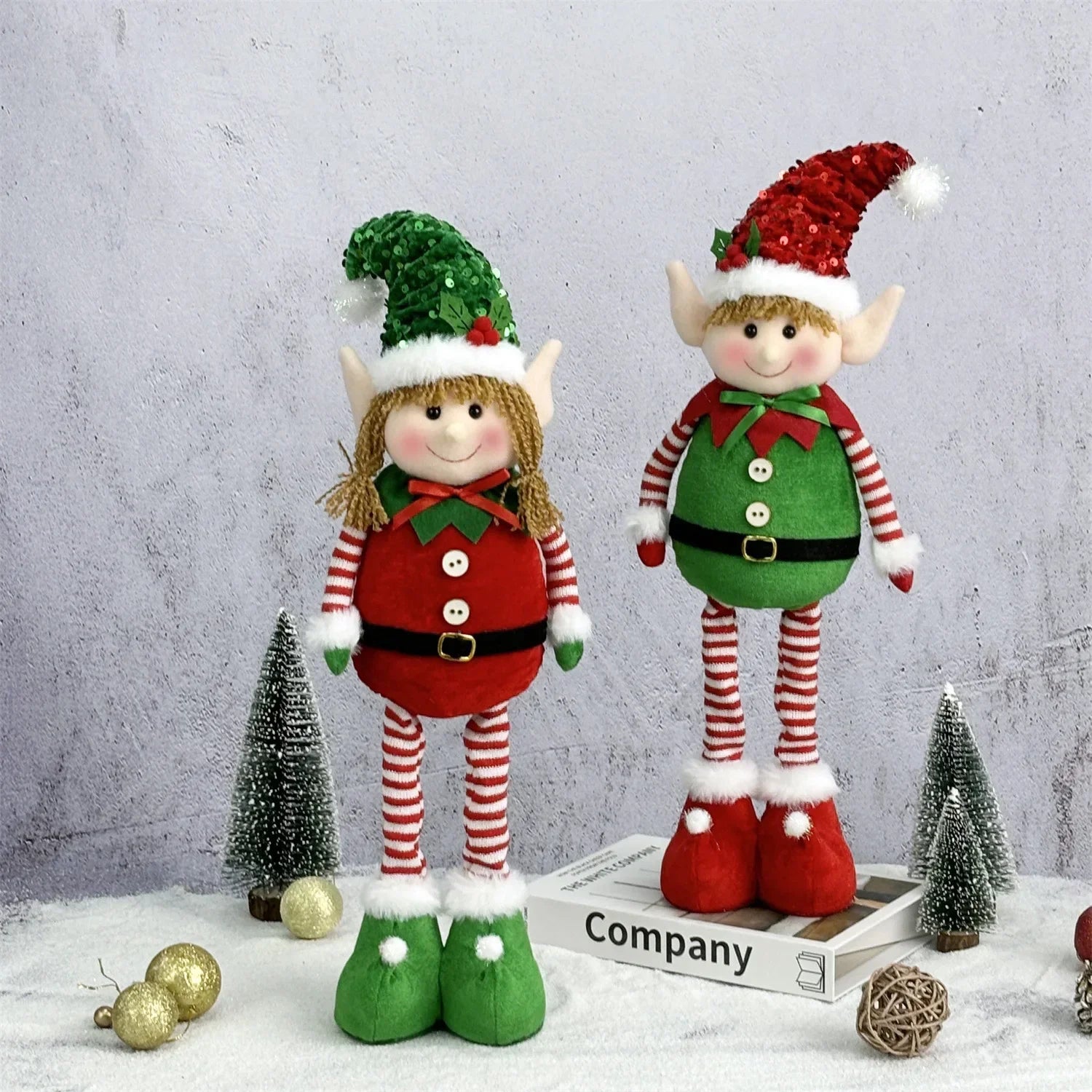 Christmas Hanging Leg Elf Doll Ornament-3